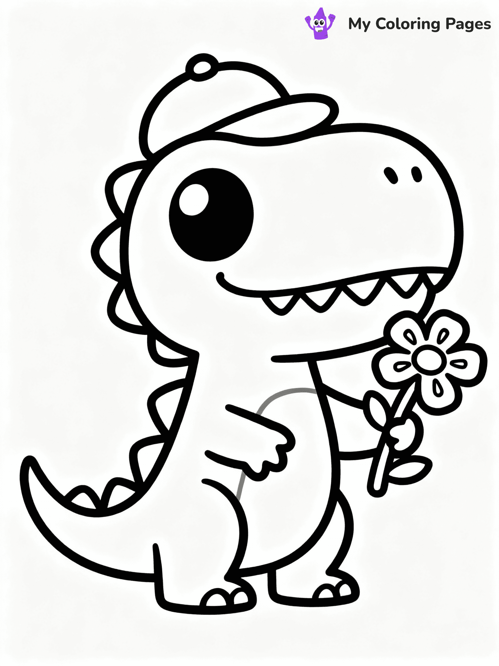 T Rex Coloring Pages - 23