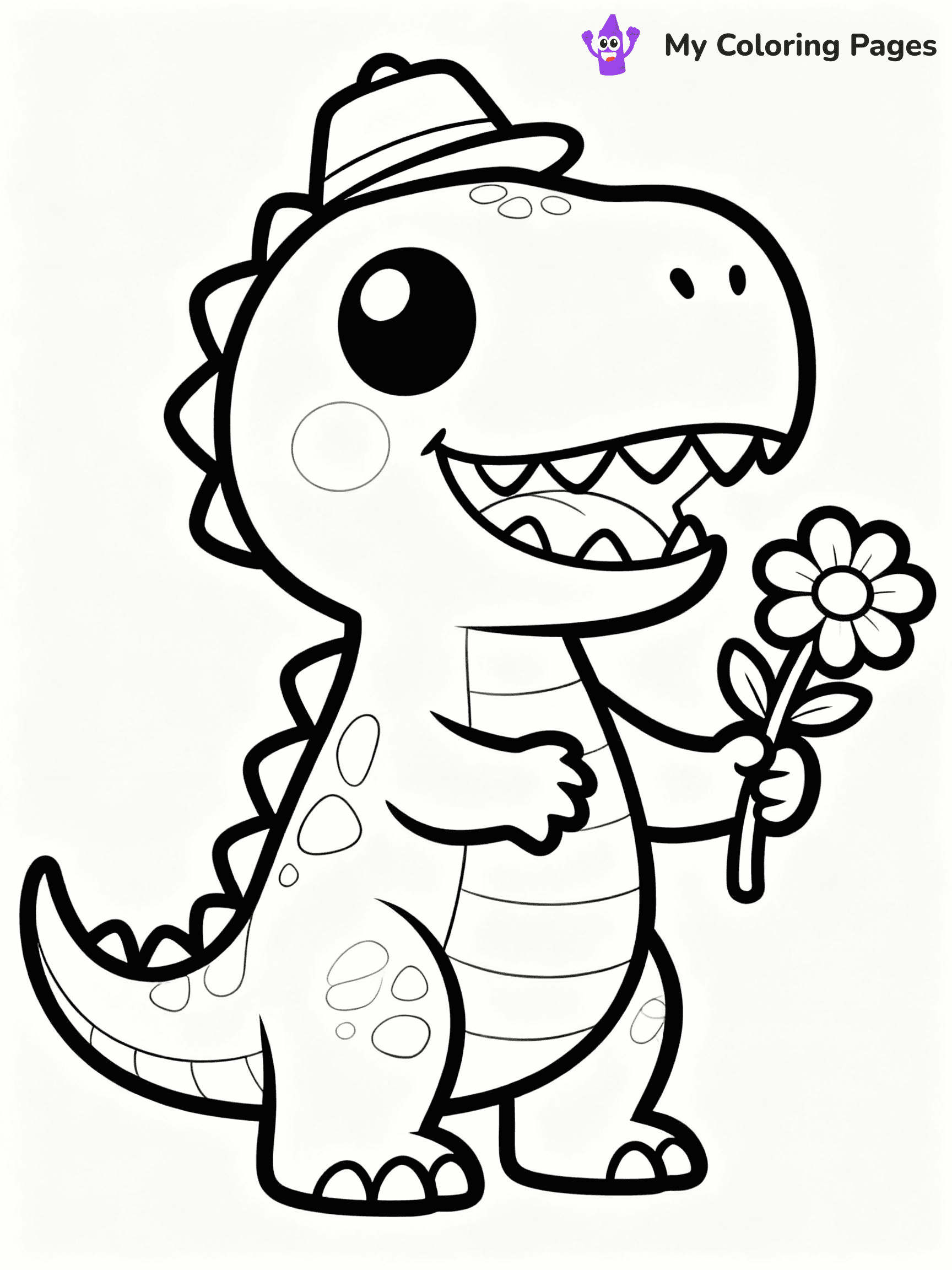 T Rex Coloring Pages - 22