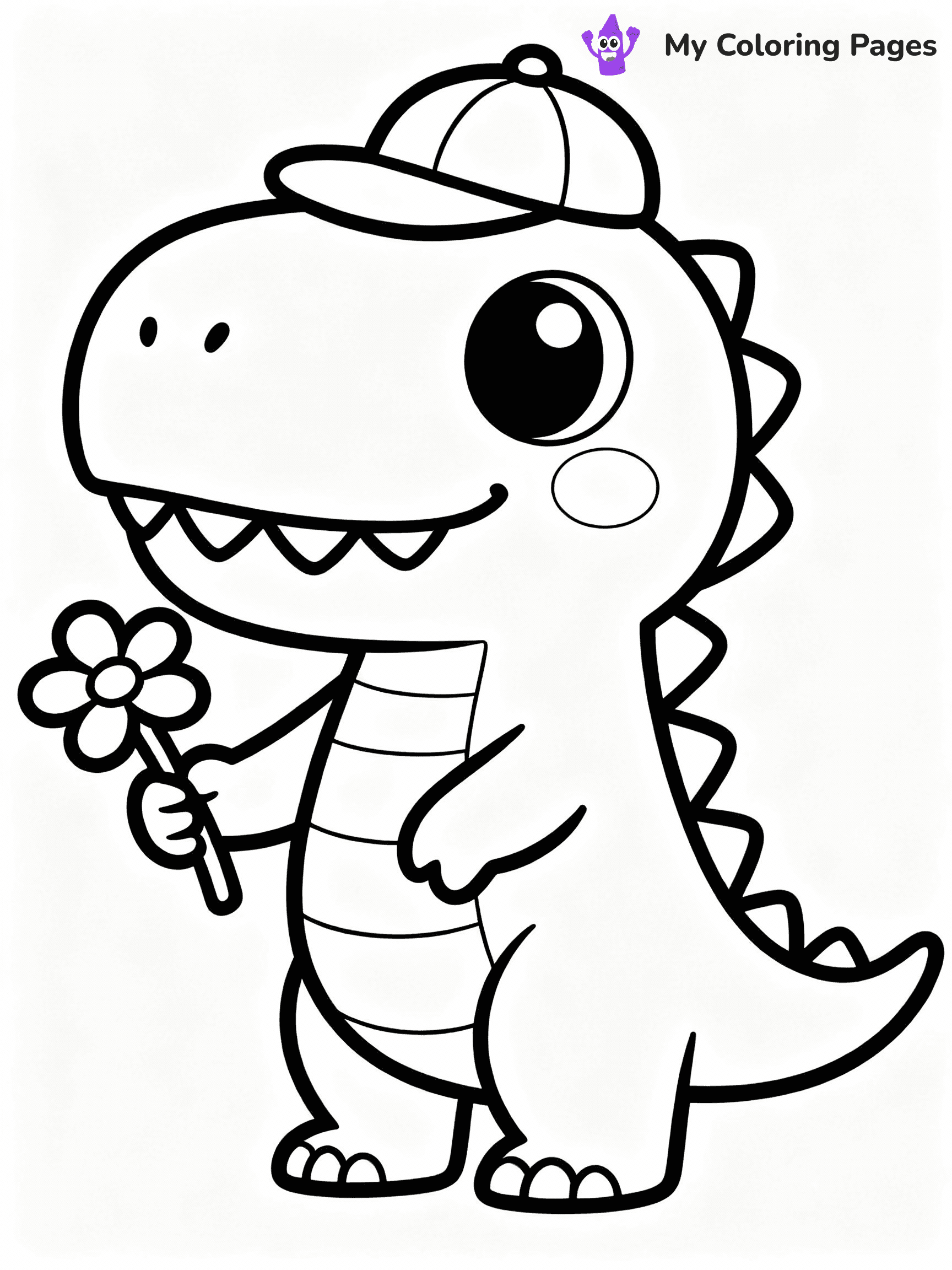 T Rex Coloring Pages - 21