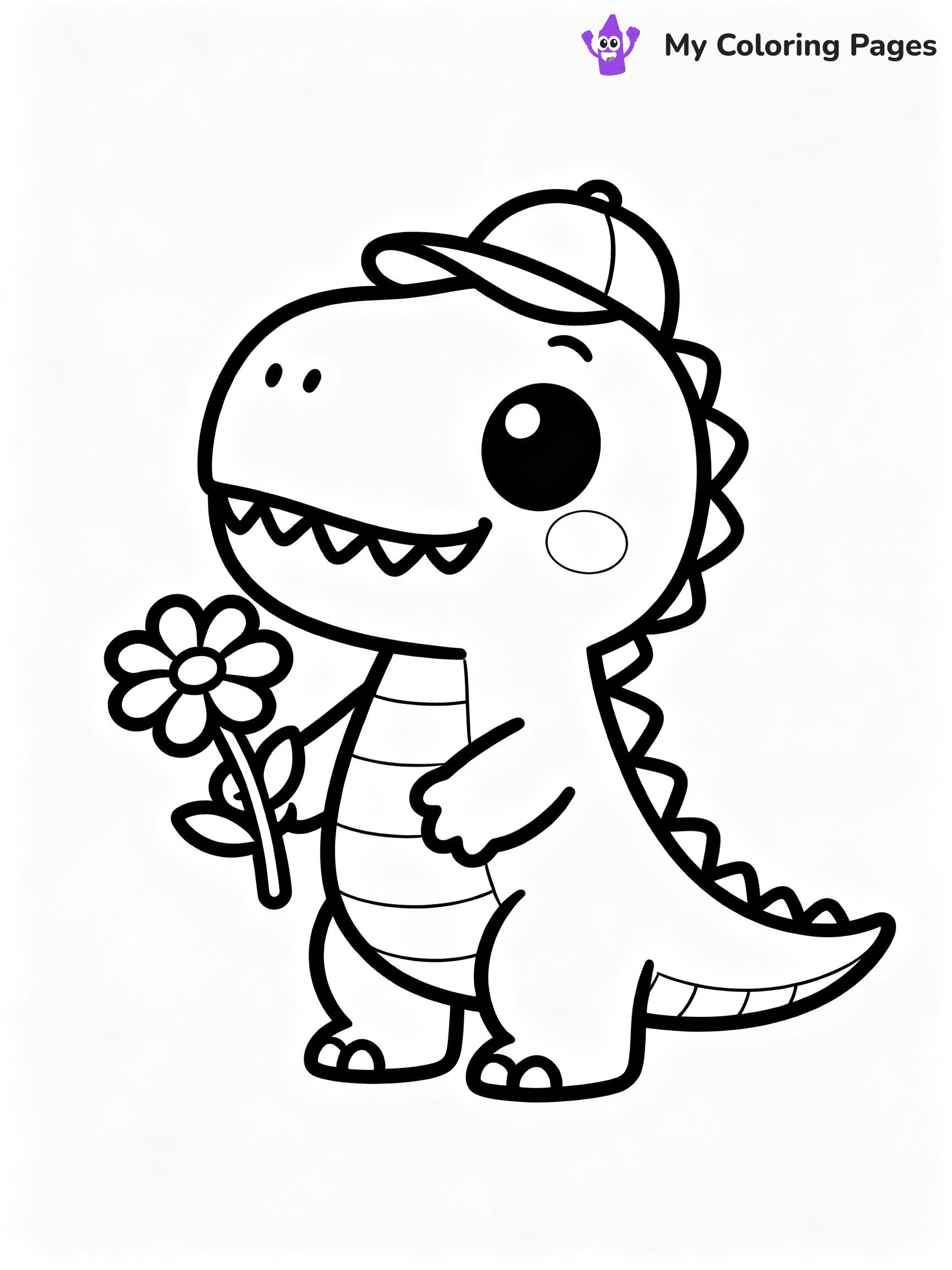 T Rex Coloring Pages - 20