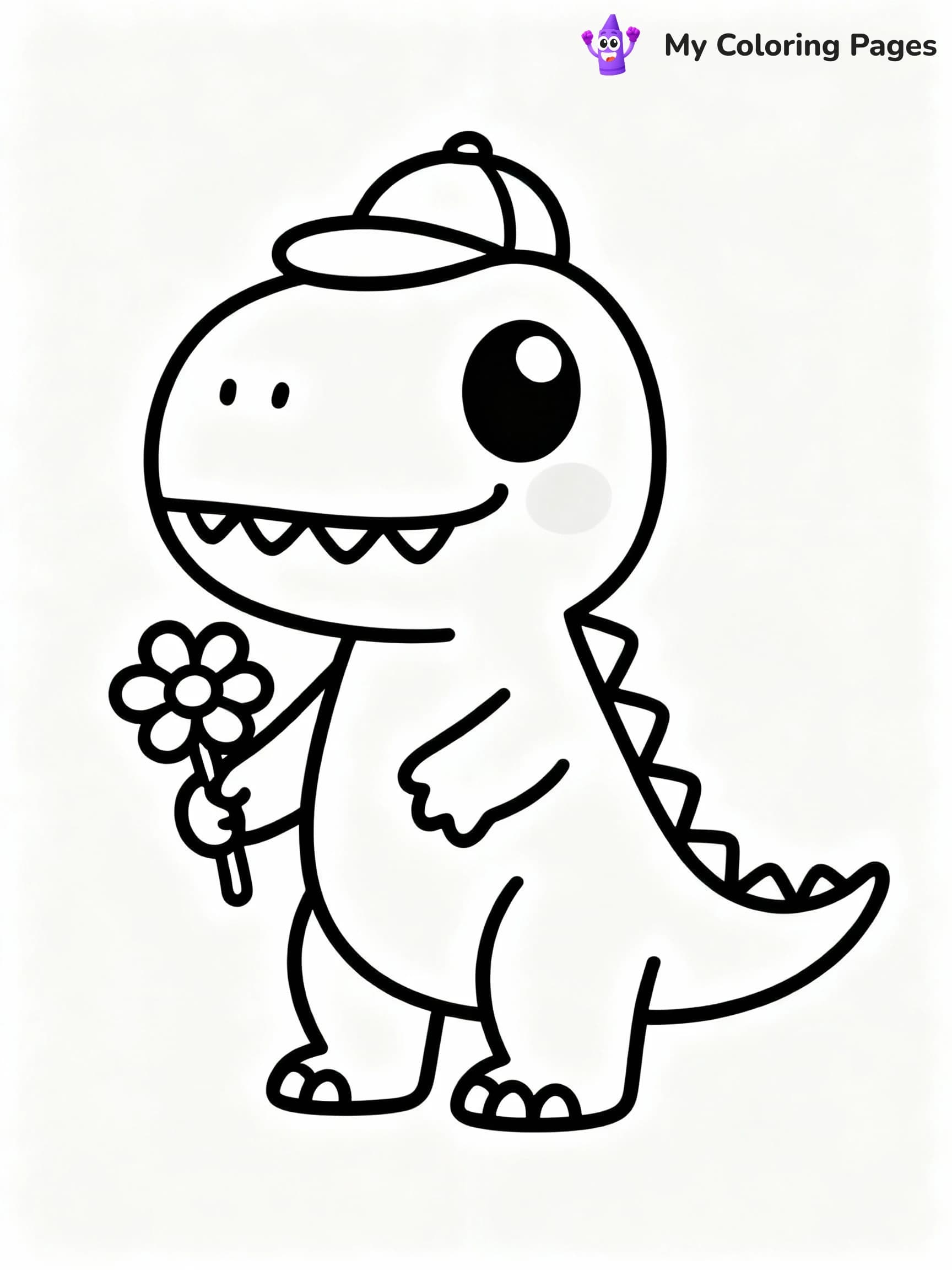 T Rex Coloring Pages - 19
