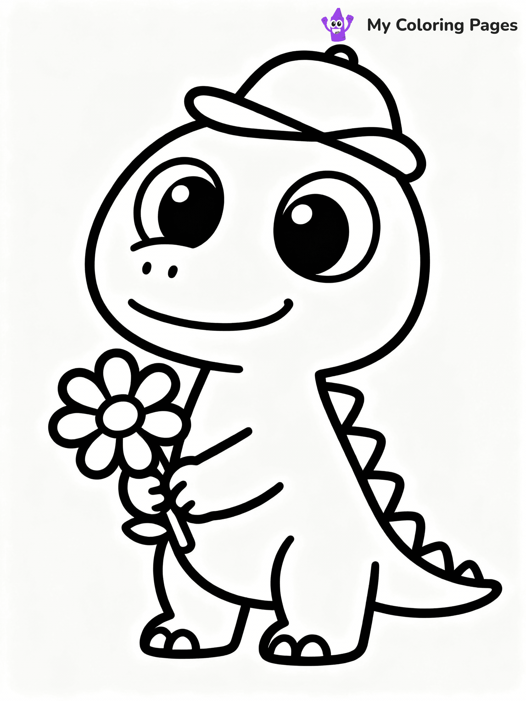 T Rex Coloring Pages - 18