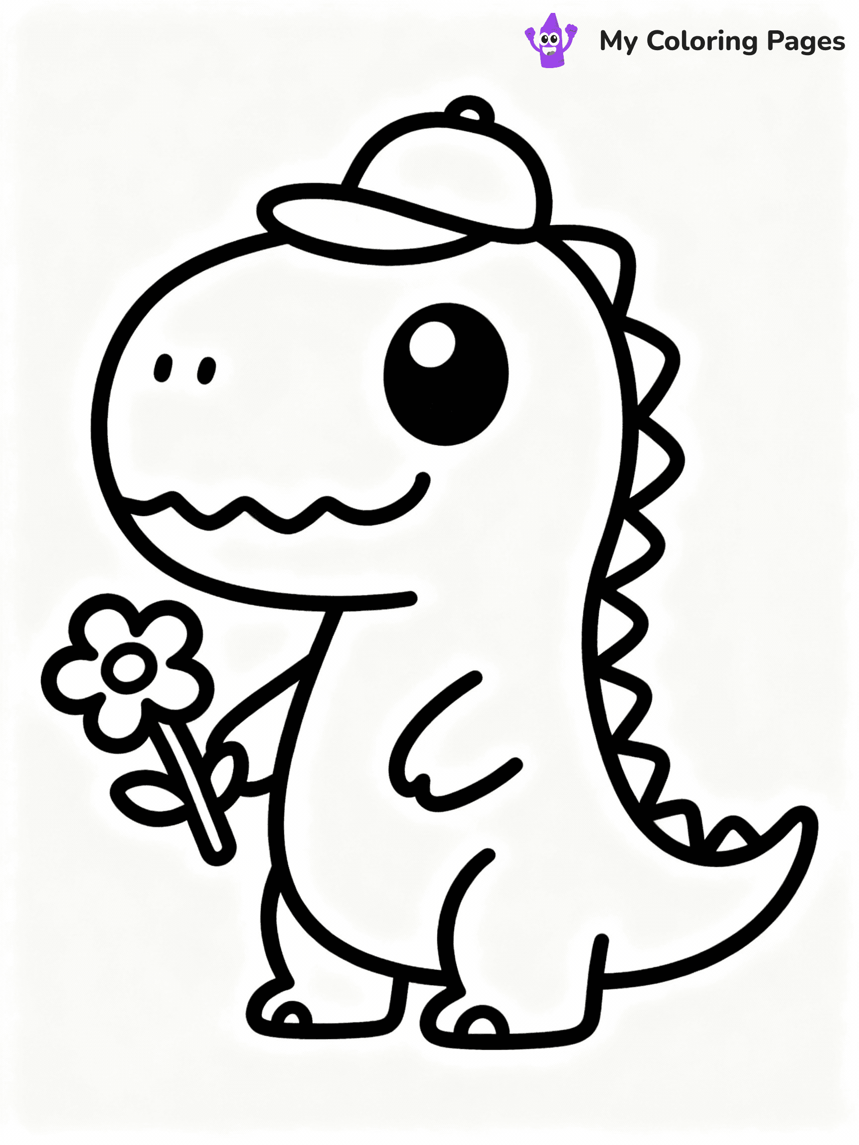 T Rex Coloring Pages - 15