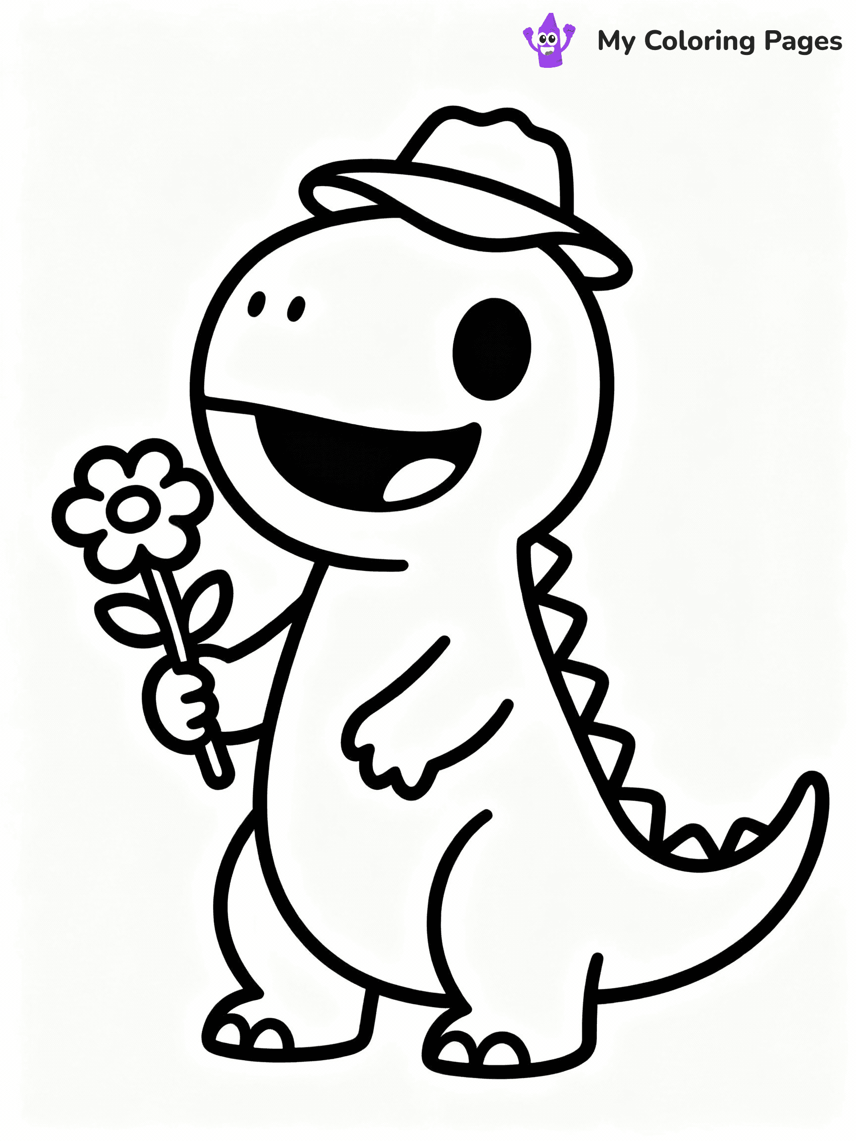 T Rex Coloring Pages - 14