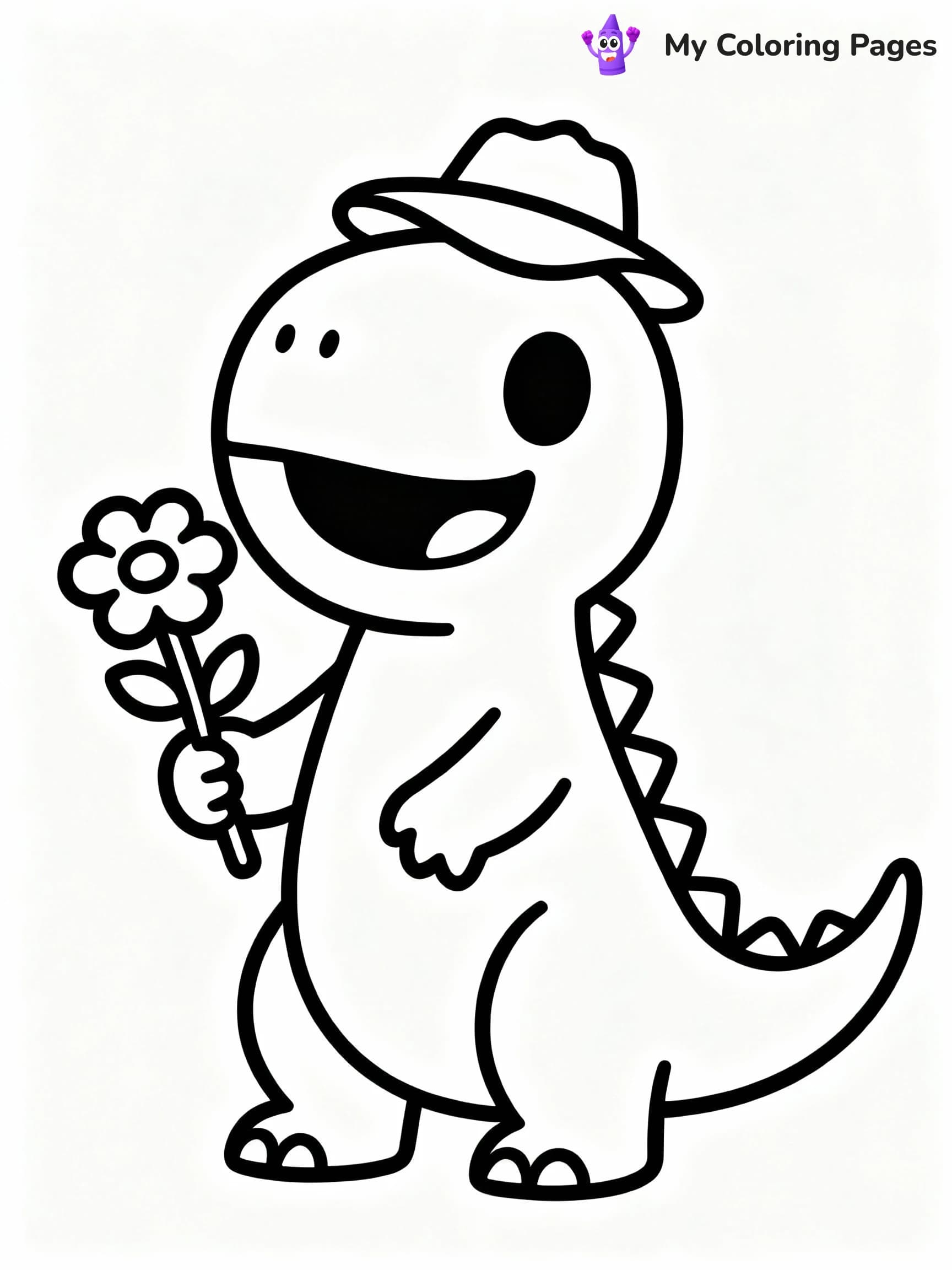 T Rex Coloring Pages - 14