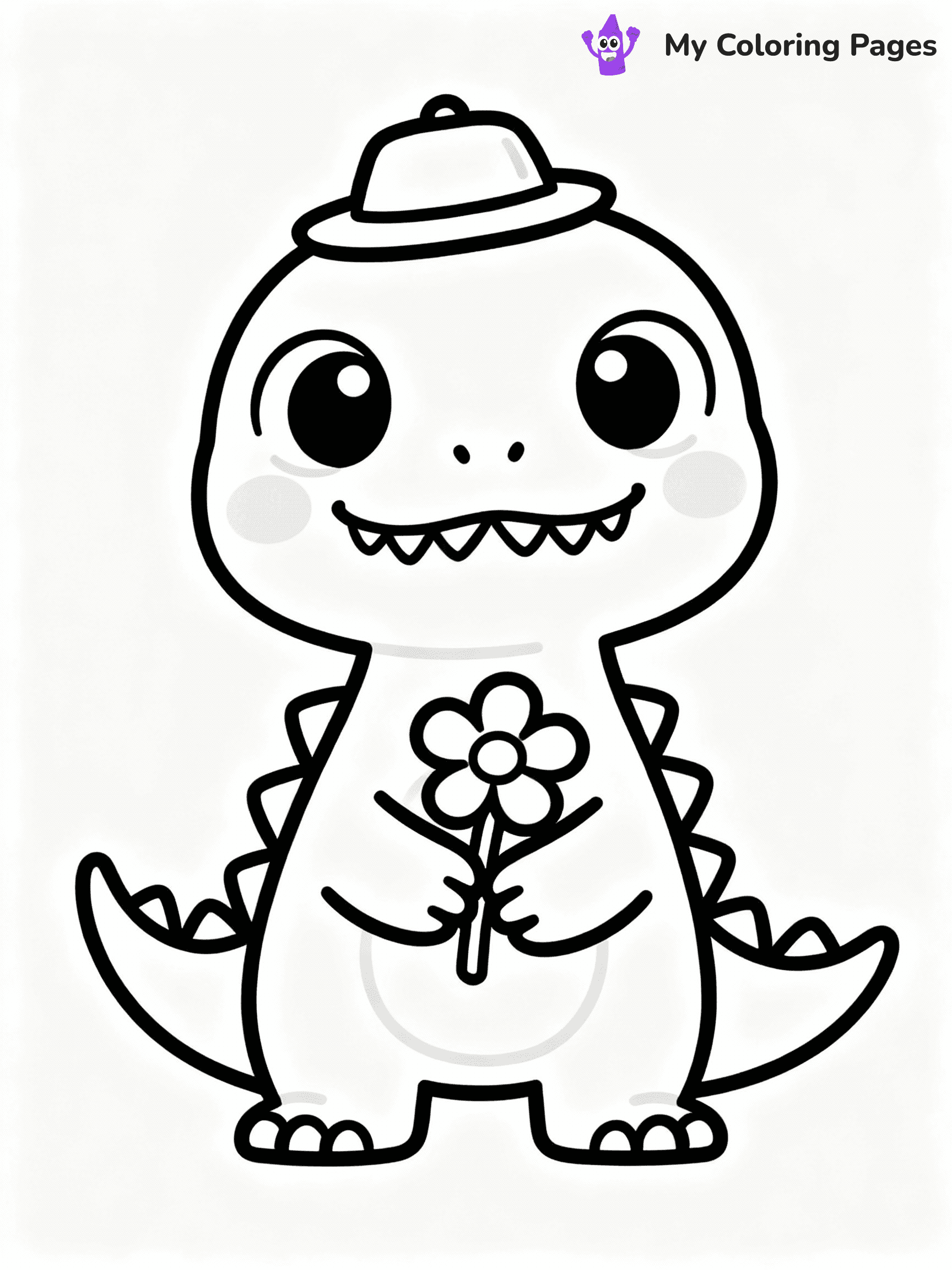 T Rex Coloring Pages - 13