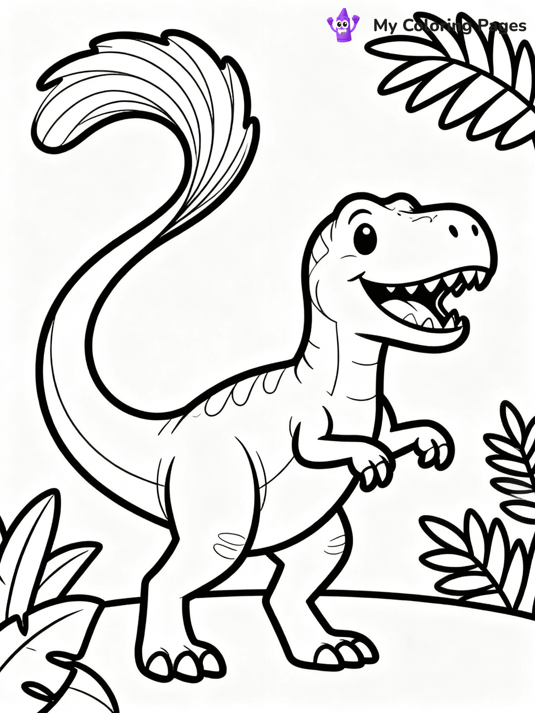 T Rex Coloring Pages - 9