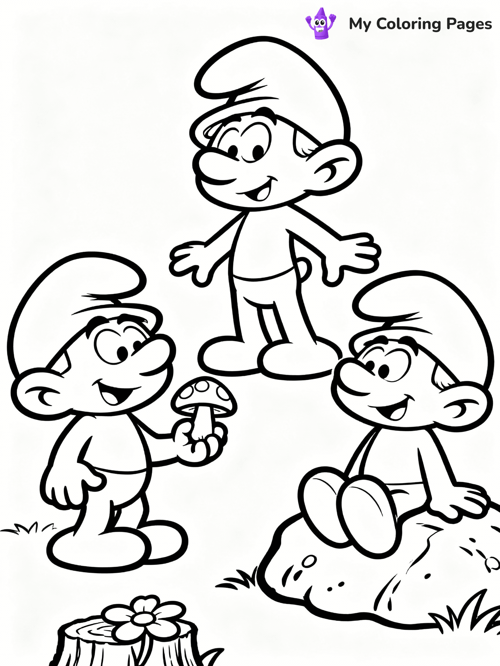Smurfs Coloring Pages - 4