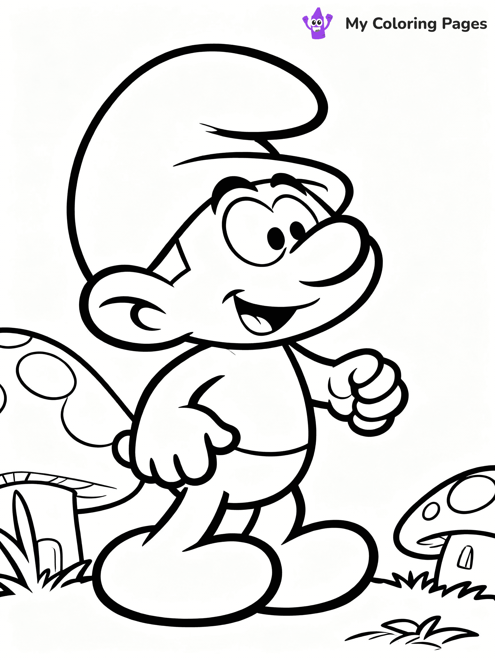 Smurfs Coloring Pages - 2