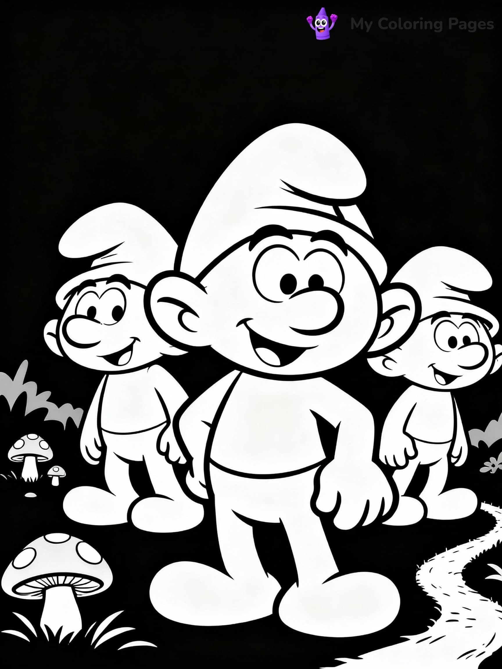 Smurfs Coloring Pages - 1