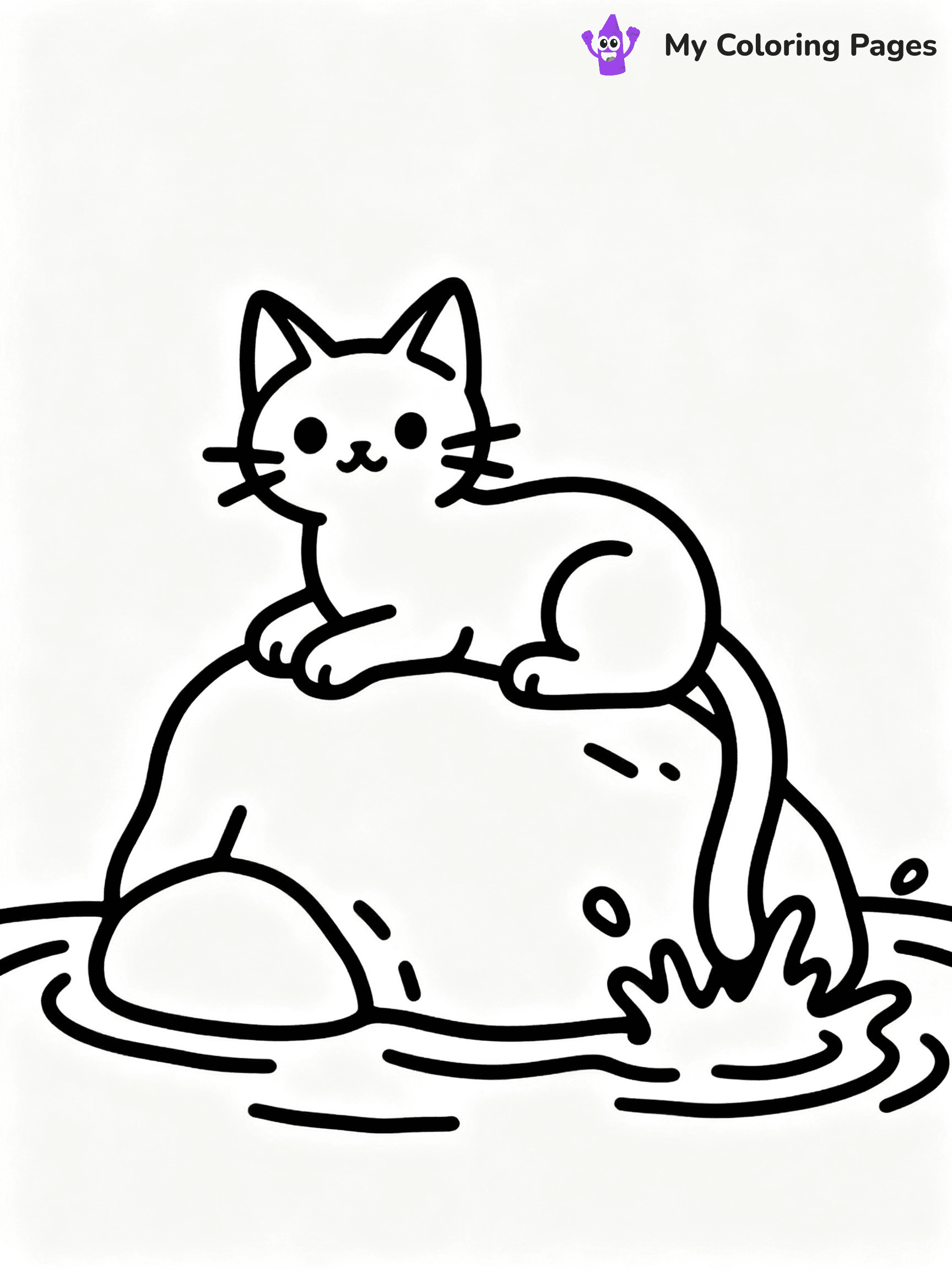 ⚠️ CRITICAL REQUIREMENT - ABSOLUTE BLACK AND WHITE ONLY ⚠️
This MUST be a BLACK AND WHITE line drawing ONLY. NO COLORS whatsoever.
- ONLY pure black lines (#000000) on pure white background (#FFFFFF)
- ABSOLUTELY NO colors, NO shading, NO gradients, NO grayscale
- If there are ANY colors in the output, the image is REJECTED
- This is a COLORING PAGE - meant to be COLORED IN by children
- The output must be UNCOLORED line art ready for coloring
⚠️ SUBJECT TO DRAW: Mercat from Gabby’s Dollhouse lounging on a rock, tail splashed with water. Style of Gabby's Dollhouse
(REMEMBER: Output must be BLACK AND WHITE line art only, NOT colored!)
# COLORING PAGE: BLACK OUTLINES ONLY - WHITE BACKGROUND MANDATORY
Create a **coloring book page** using EXACTLY two values: black lines, white space.
## NON-NEGOTIABLE BINARY RULES
- **ONLY #000000 (black) and #FFFFFF (white)** - NO other values exist
- **EVERY PIXEL = BLACK OR WHITE** - no gray/shading/antialiasing
- **WHITE BACKGROUND MANDATORY** - entire canvas stays white
- **ALL SHAPES HOLLOW** - everything is empty outlines waiting to be colored
- **FORBIDDEN:** fills, shading, gradients, patterns, textures, colors
- **NO SOLID REGIONS** - if it's not a thin line, it's wrong
## Universal Line Standards
- Black outlines ONLY - thin, uniform weight
- Every shape completely empty inside
- Closed contours suitable for coloring
- Simple flat illustration - zero depth/3D/realism
- **Style:** Whimsical Doodle Art Alley - rounded, friendly outlines (unless specified)
## Everything = Outline Only
- Characters/animals: hollow shapes
- Objects/clothing: empty contours
- Backgrounds/scenery: line work only
- Natural elements: outlined forms
- Dark/night areas: don't exist (use outlined symbols)
- Textures/patterns: convert to simple lines
## The Test
Can a child color EVERY white space with crayons? If any area is pre-filled/shaded/gray, it FAILS. Every shape must be waiting to receive color.
**FINAL OUTPUT**: Binary coloring page. Black lines define shapes. White spaces ready for coloring. Nothing else exists. No exceptions. Print-ready.
⚠️ FINAL REMINDER: Draw the subject "Mercat from Gabby’s Dollhouse lounging on a rock, tail splashed with water. Style of Gabby's Dollhouse" as BLACK AND WHITE line art. Zero colors in output.