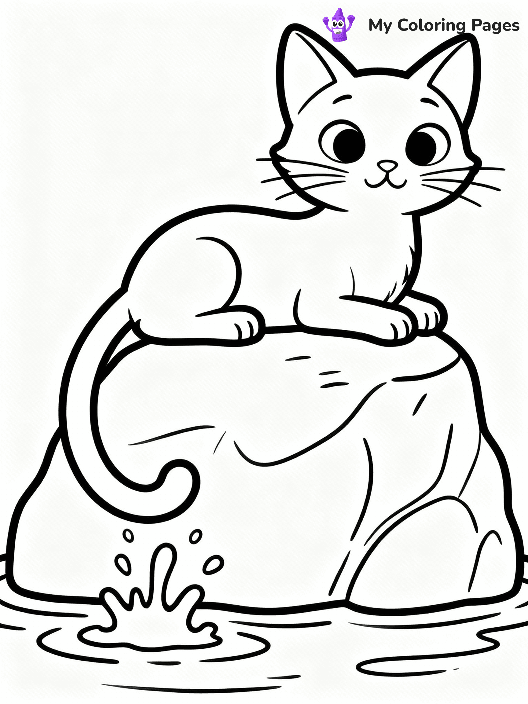 ⚠️ CRITICAL REQUIREMENT - ABSOLUTE BLACK AND WHITE ONLY ⚠️
This MUST be a BLACK AND WHITE line drawing ONLY. NO COLORS whatsoever.
- ONLY pure black lines (#000000) on pure white background (#FFFFFF)
- ABSOLUTELY NO colors, NO shading, NO gradients, NO grayscale
- If there are ANY colors in the output, the image is REJECTED
- This is a COLORING PAGE - meant to be COLORED IN by children
- The output must be UNCOLORED line art ready for coloring
⚠️ SUBJECT TO DRAW: Mercat from Gabby’s Dollhouse lounging on a rock, tail splashed with water. Style of Gabby's Dollhouse
(REMEMBER: Output must be BLACK AND WHITE line art only, NOT colored!)
# COLORING PAGE: BLACK OUTLINES ONLY - WHITE BACKGROUND MANDATORY
Create a **coloring book page** using EXACTLY two values: black lines, white space.
## NON-NEGOTIABLE BINARY RULES
- **ONLY #000000 (black) and #FFFFFF (white)** - NO other values exist
- **EVERY PIXEL = BLACK OR WHITE** - no gray/shading/antialiasing
- **WHITE BACKGROUND MANDATORY** - entire canvas stays white
- **ALL SHAPES HOLLOW** - everything is empty outlines waiting to be colored
- **FORBIDDEN:** fills, shading, gradients, patterns, textures, colors
- **NO SOLID REGIONS** - if it's not a thin line, it's wrong
## Universal Line Standards
- Black outlines ONLY - thin, uniform weight
- Every shape completely empty inside
- Closed contours suitable for coloring
- Simple flat illustration - zero depth/3D/realism
- **Style:** Whimsical Doodle Art Alley - rounded, friendly outlines (unless specified)
## Everything = Outline Only
- Characters/animals: hollow shapes
- Objects/clothing: empty contours
- Backgrounds/scenery: line work only
- Natural elements: outlined forms
- Dark/night areas: don't exist (use outlined symbols)
- Textures/patterns: convert to simple lines
## The Test
Can a child color EVERY white space with crayons? If any area is pre-filled/shaded/gray, it FAILS. Every shape must be waiting to receive color.
**FINAL OUTPUT**: Binary coloring page. Black lines define shapes. White spaces ready for coloring. Nothing else exists. No exceptions. Print-ready.
⚠️ FINAL REMINDER: Draw the subject "Mercat from Gabby’s Dollhouse lounging on a rock, tail splashed with water. Style of Gabby's Dollhouse" as BLACK AND WHITE line art. Zero colors in output.