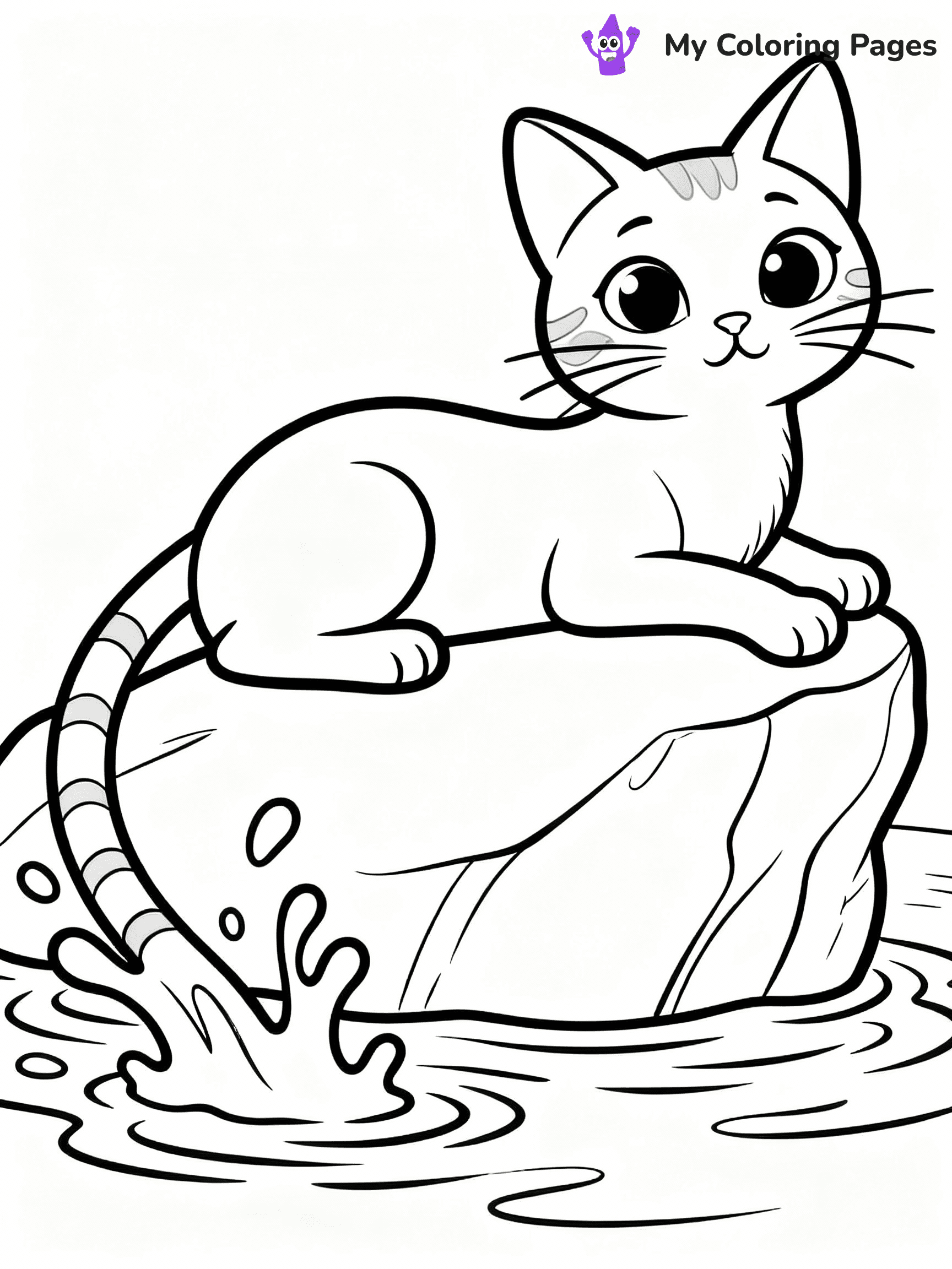 ⚠️ CRITICAL REQUIREMENT - ABSOLUTE BLACK AND WHITE ONLY ⚠️
This MUST be a BLACK AND WHITE line drawing ONLY. NO COLORS whatsoever.
- ONLY pure black lines (#000000) on pure white background (#FFFFFF)
- ABSOLUTELY NO colors, NO shading, NO gradients, NO grayscale
- If there are ANY colors in the output, the image is REJECTED
- This is a COLORING PAGE - meant to be COLORED IN by children
- The output must be UNCOLORED line art ready for coloring
⚠️ SUBJECT TO DRAW: Mercat from Gabby’s Dollhouse lounging on a rock, tail splashed with water. Style of Gabby's Dollhouse
(REMEMBER: Output must be BLACK AND WHITE line art only, NOT colored!)
# COLORING PAGE: BLACK OUTLINES ONLY - WHITE BACKGROUND MANDATORY
Create a **coloring book page** using EXACTLY two values: black lines, white space.
## NON-NEGOTIABLE BINARY RULES
- **ONLY #000000 (black) and #FFFFFF (white)** - NO other values exist
- **EVERY PIXEL = BLACK OR WHITE** - no gray/shading/antialiasing
- **WHITE BACKGROUND MANDATORY** - entire canvas stays white
- **ALL SHAPES HOLLOW** - everything is empty outlines waiting to be colored
- **FORBIDDEN:** fills, shading, gradients, patterns, textures, colors
- **NO SOLID REGIONS** - if it's not a thin line, it's wrong
## Universal Line Standards
- Black outlines ONLY - thin, uniform weight
- Every shape completely empty inside
- Closed contours suitable for coloring
- Simple flat illustration - zero depth/3D/realism
- **Style:** Whimsical Doodle Art Alley - rounded, friendly outlines (unless specified)
## Everything = Outline Only
- Characters/animals: hollow shapes
- Objects/clothing: empty contours
- Backgrounds/scenery: line work only
- Natural elements: outlined forms
- Dark/night areas: don't exist (use outlined symbols)
- Textures/patterns: convert to simple lines
## The Test
Can a child color EVERY white space with crayons? If any area is pre-filled/shaded/gray, it FAILS. Every shape must be waiting to receive color.
**FINAL OUTPUT**: Binary coloring page. Black lines define shapes. White spaces ready for coloring. Nothing else exists. No exceptions. Print-ready.
⚠️ FINAL REMINDER: Draw the subject "Mercat from Gabby’s Dollhouse lounging on a rock, tail splashed with water. Style of Gabby's Dollhouse" as BLACK AND WHITE line art. Zero colors in output.