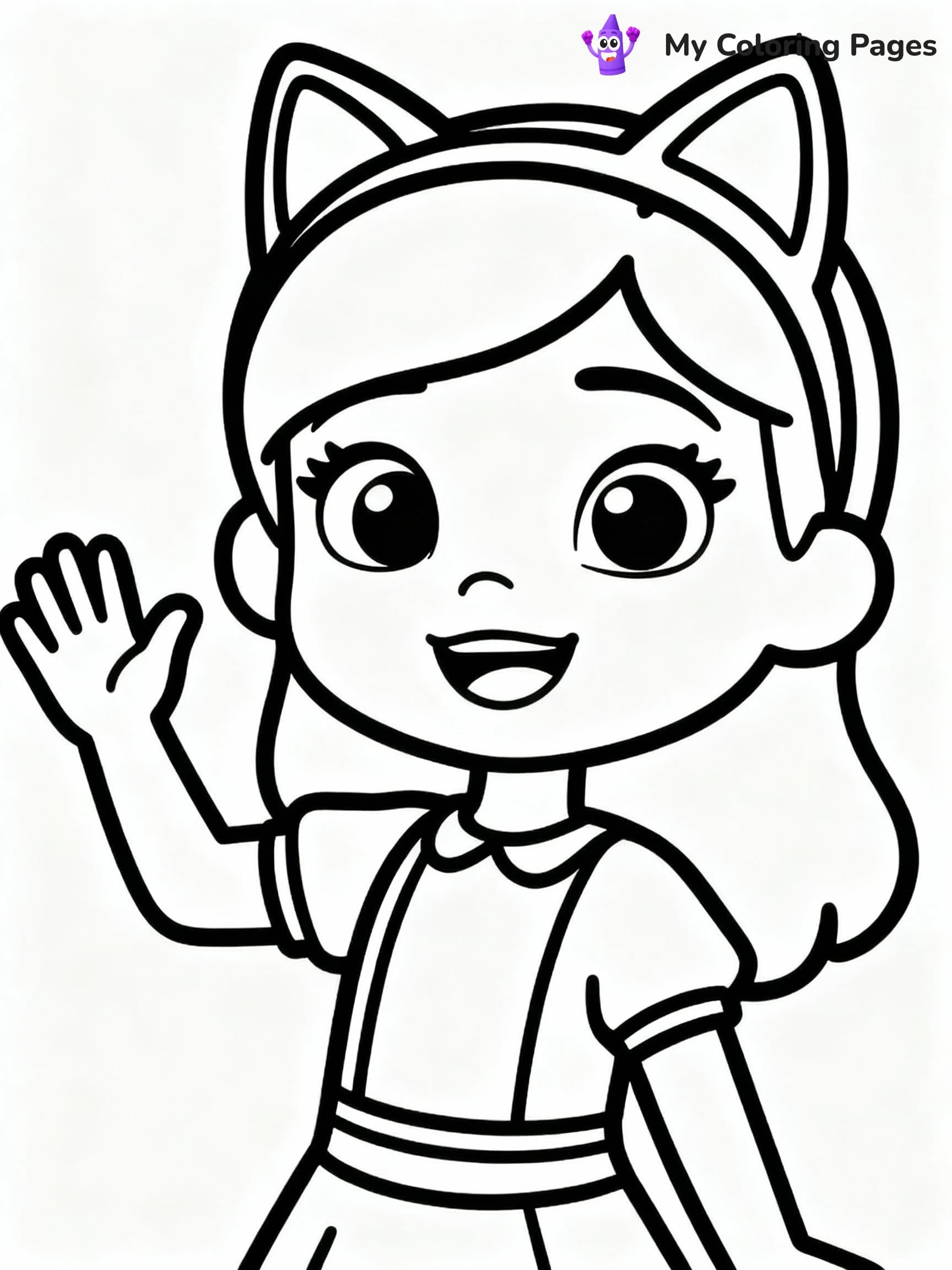 Gabby Dollhouse Coloring Pages - 13