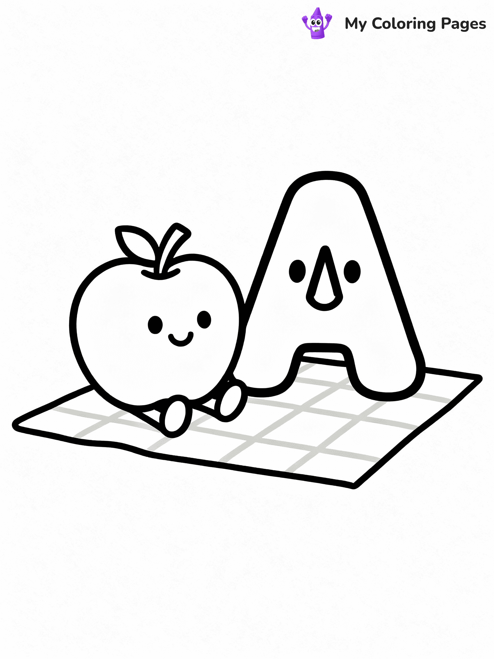 Letter A Coloring Pages - 23