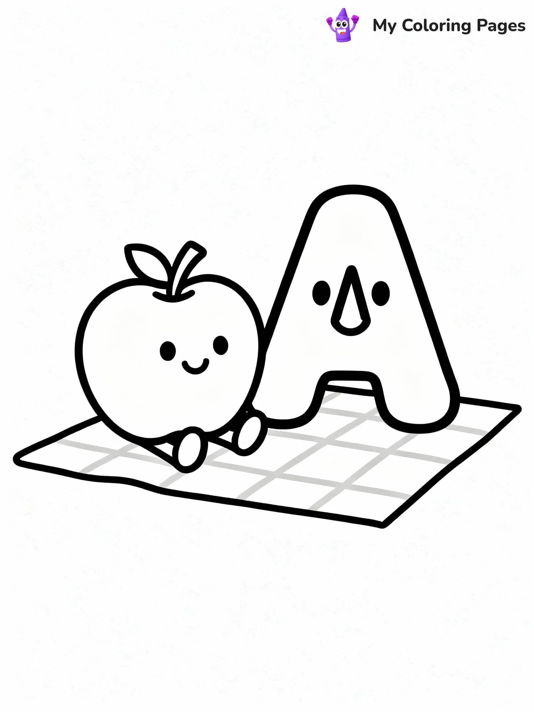 Letter A Coloring Pages - 23