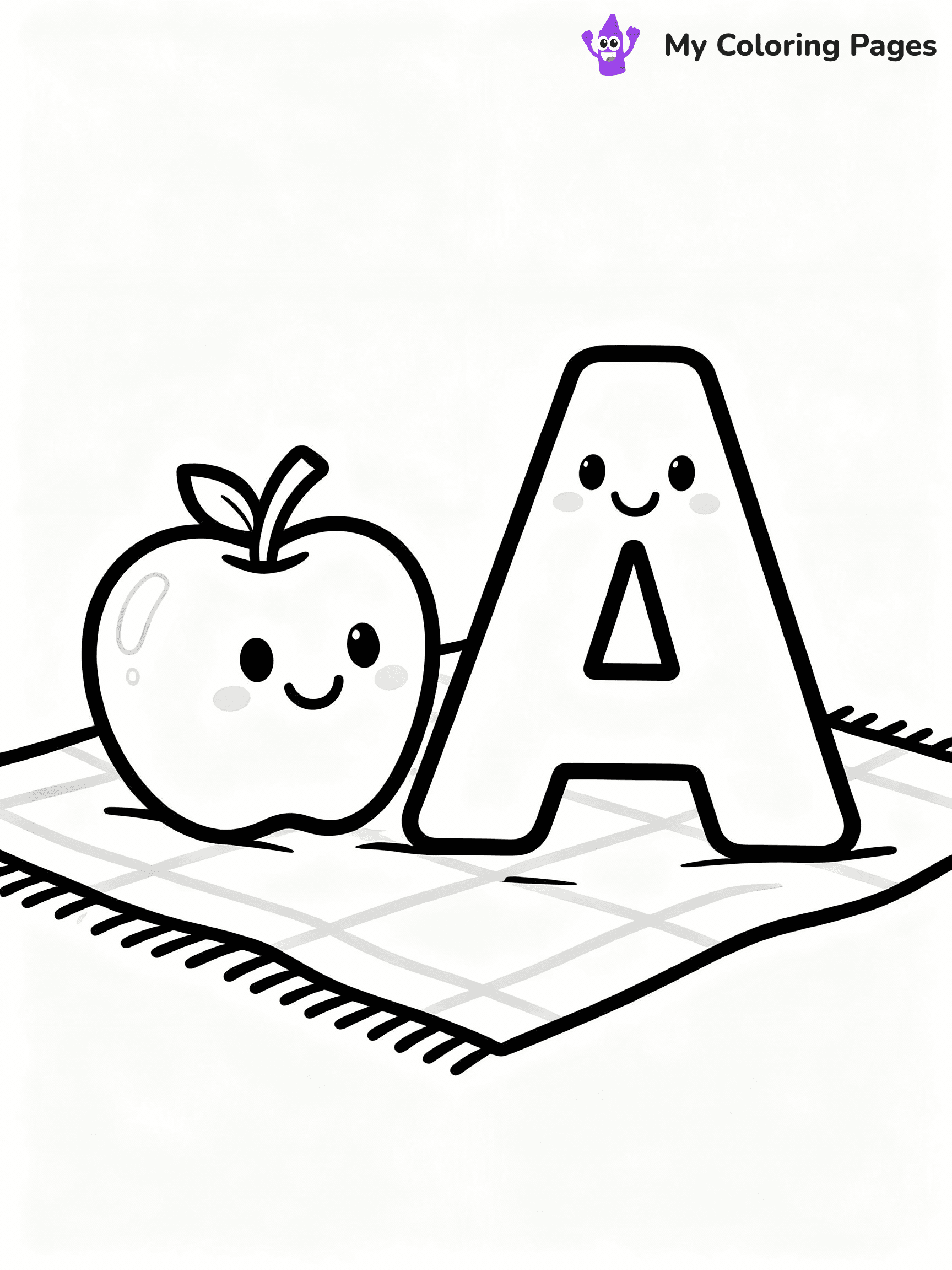Letter A Coloring Pages - 22