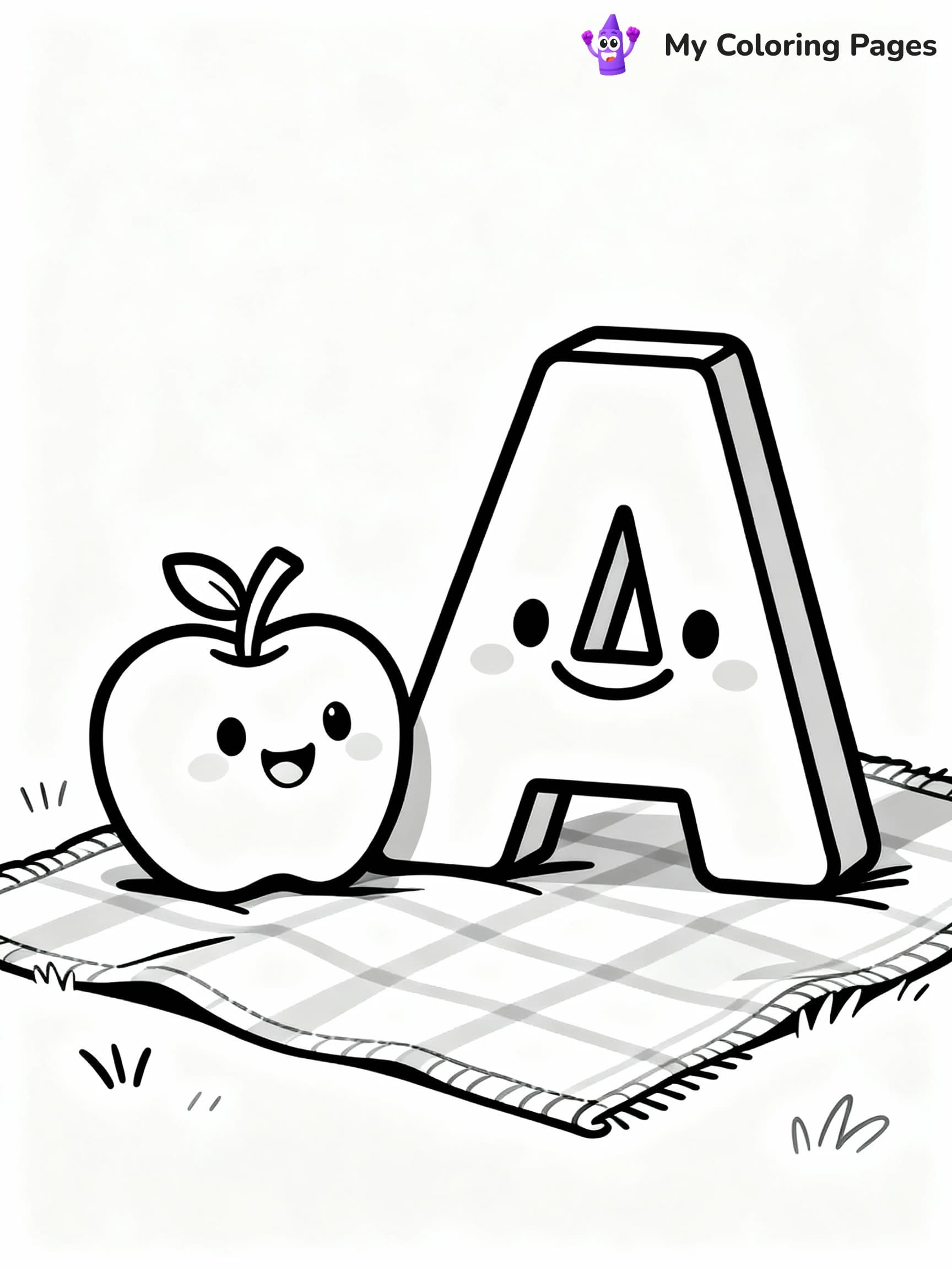 Letter A Coloring Pages - 20