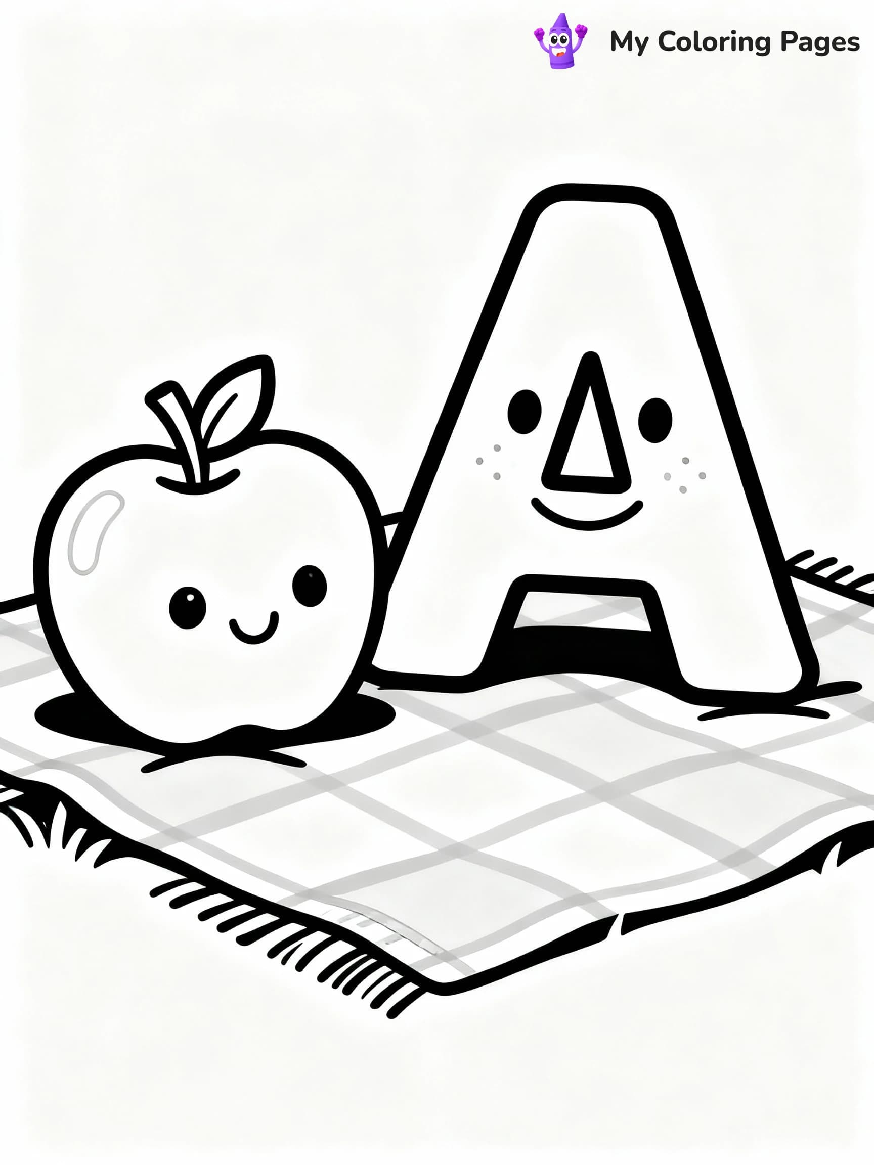 Letter A Coloring Pages - 19