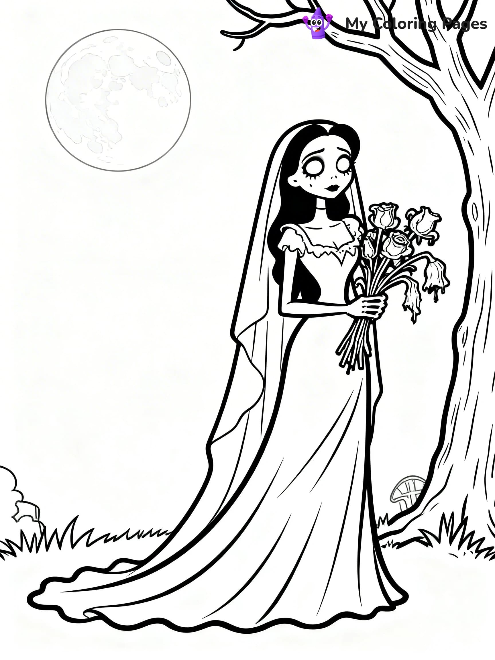 Corpse Bride Coloring Pages - 7