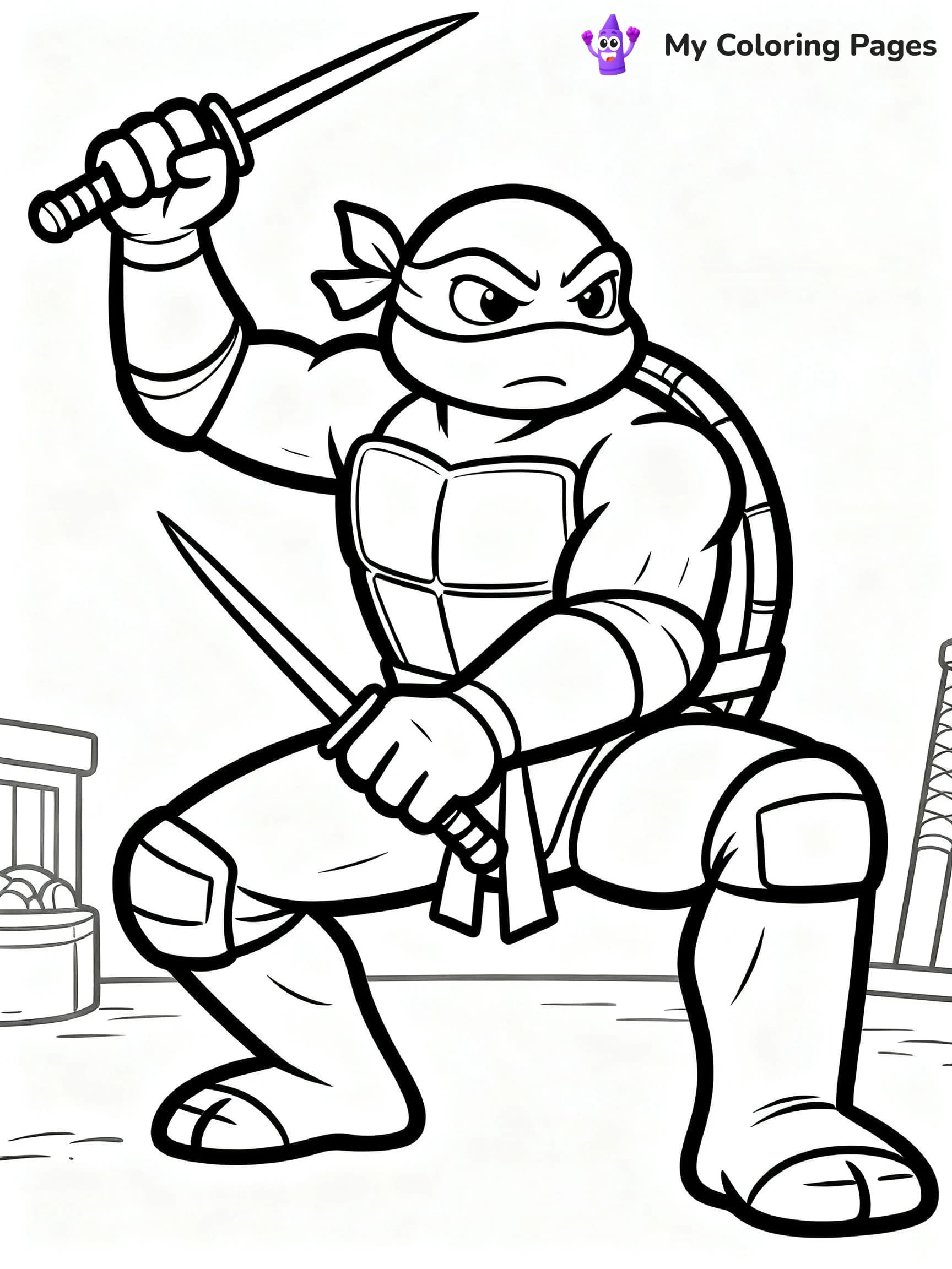 Leonardo TMNT Coloring Pages - 18