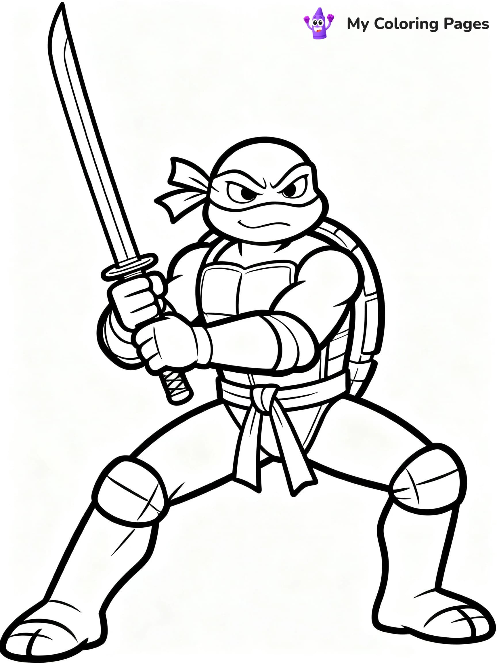 Leonardo TMNT Coloring Pages - 7
