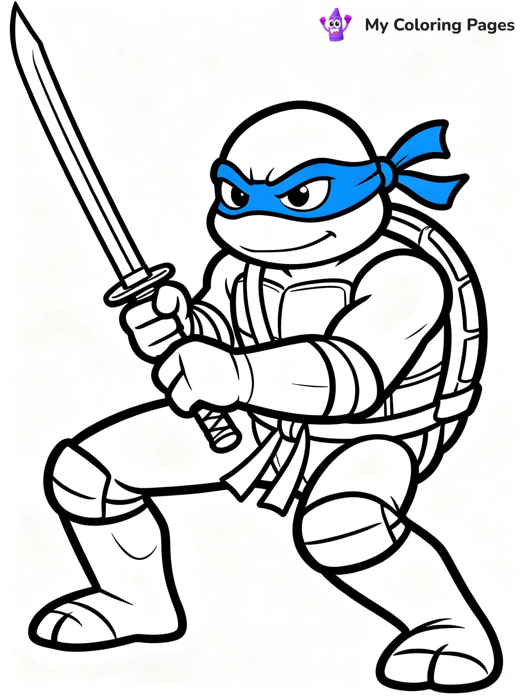 Leonardo TMNT Coloring Pages - 3