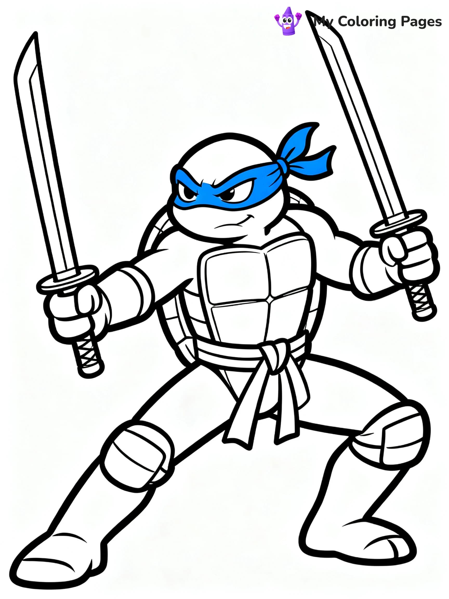 Leonardo TMNT Coloring Pages - 2