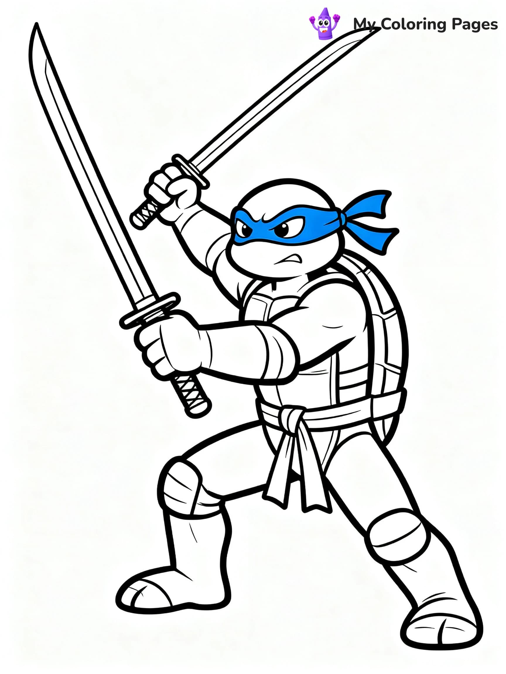 Leonardo TMNT Coloring Pages - 1