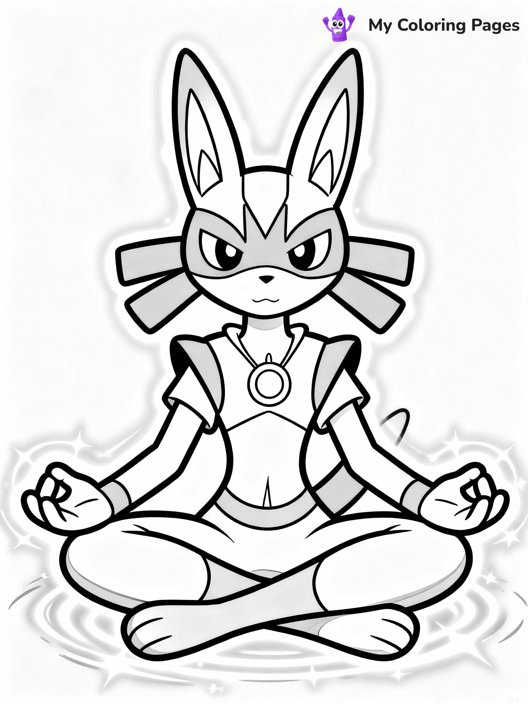 Lucario Coloring Pages - 29
