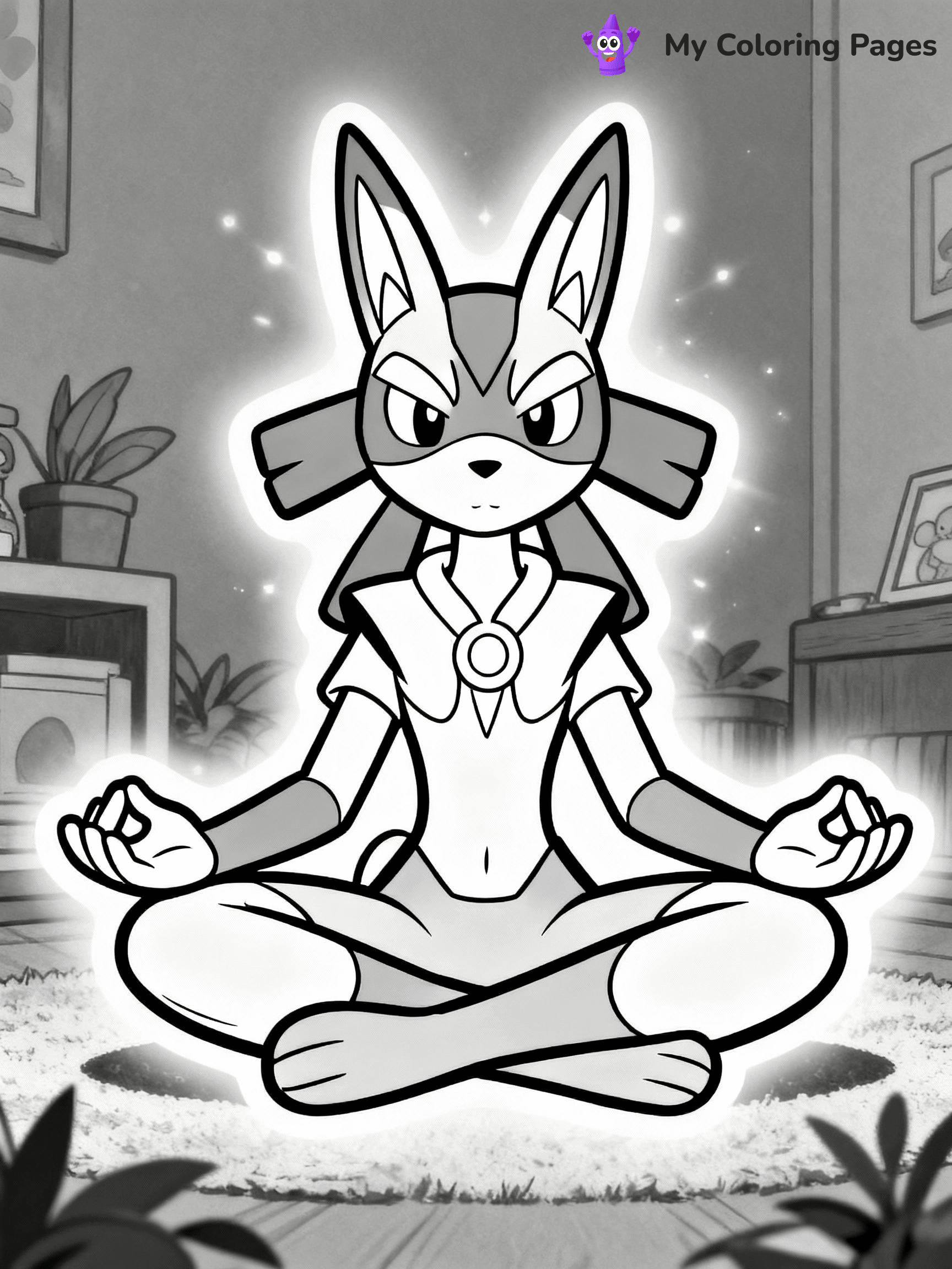 Lucario Coloring Pages - 28