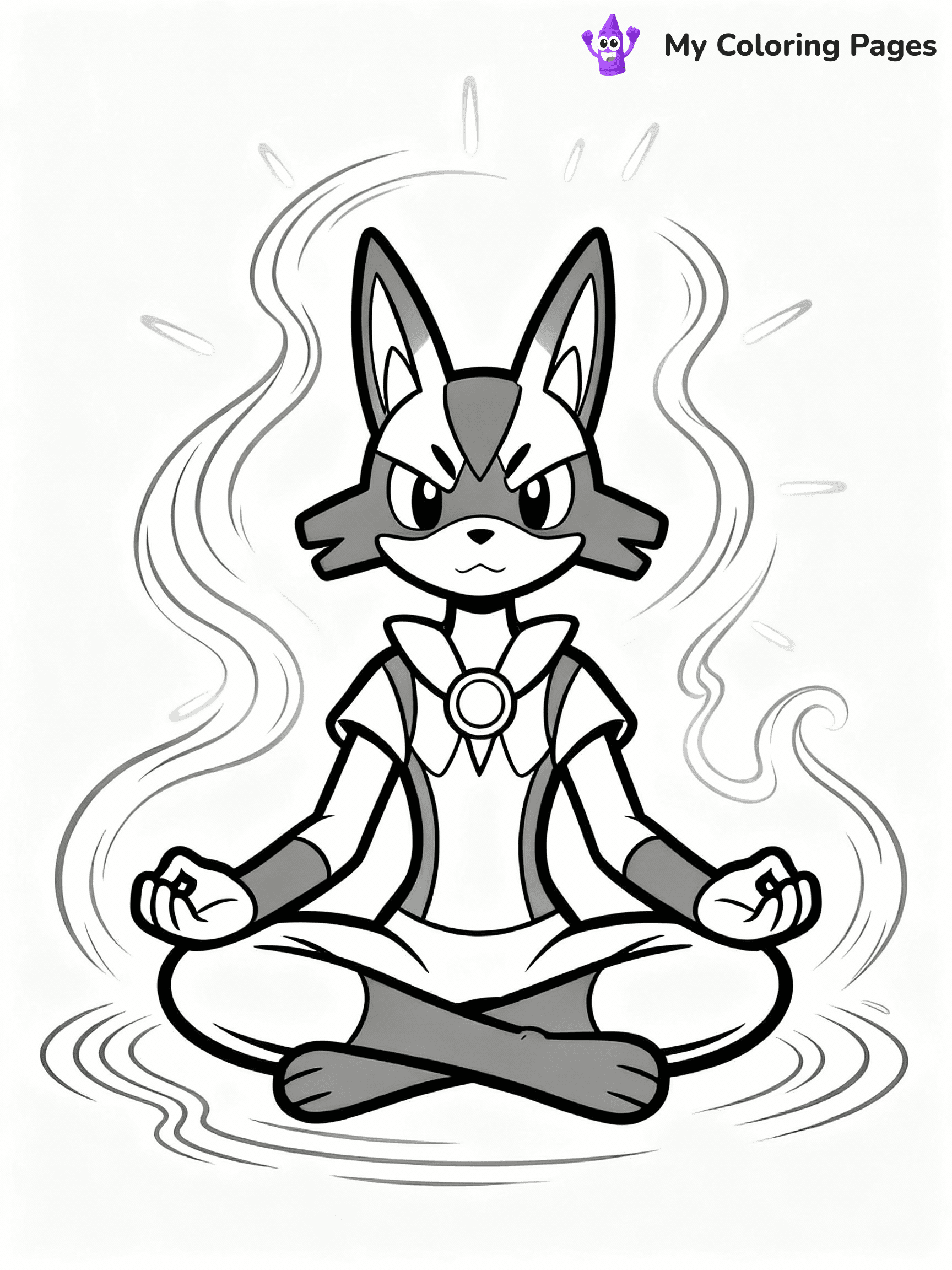 Lucario Coloring Pages - 26