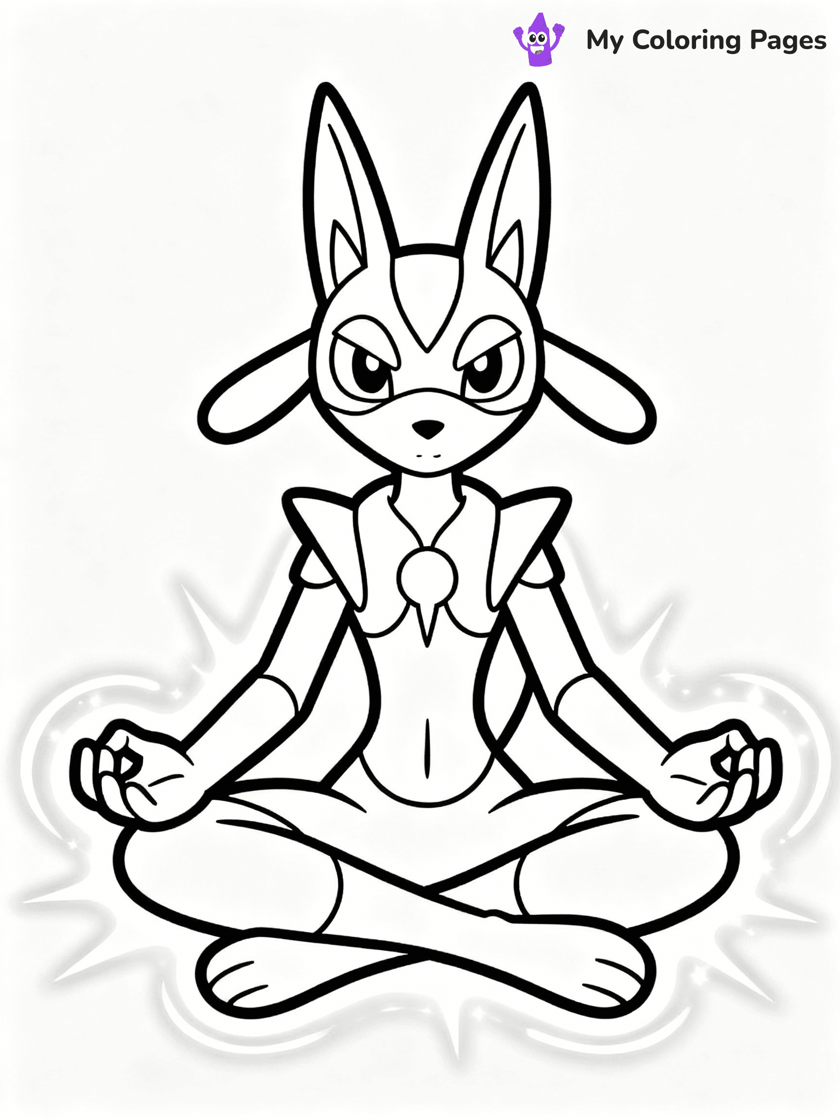Lucario Coloring Pages - 25