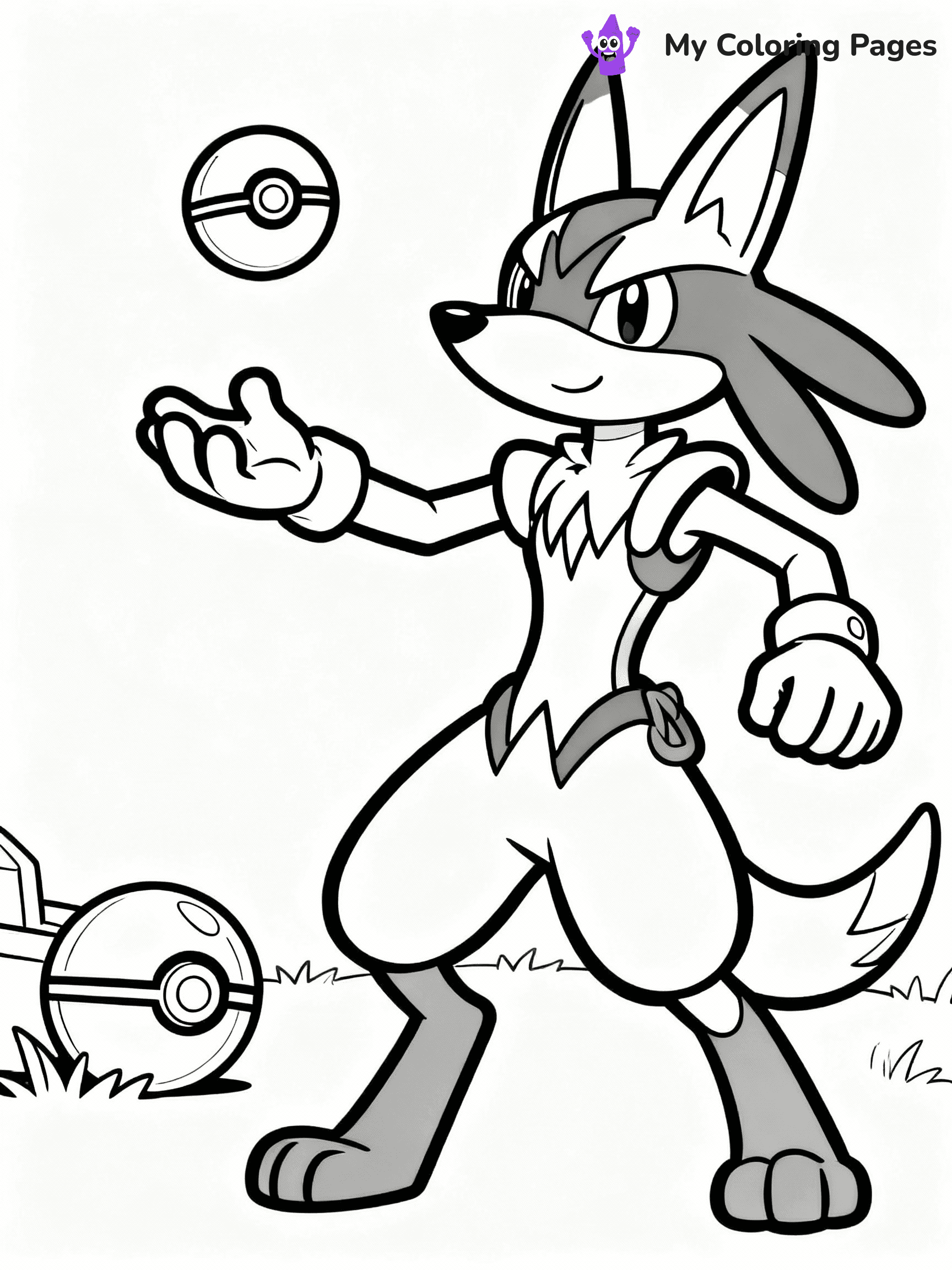 Lucario Coloring Pages - 21