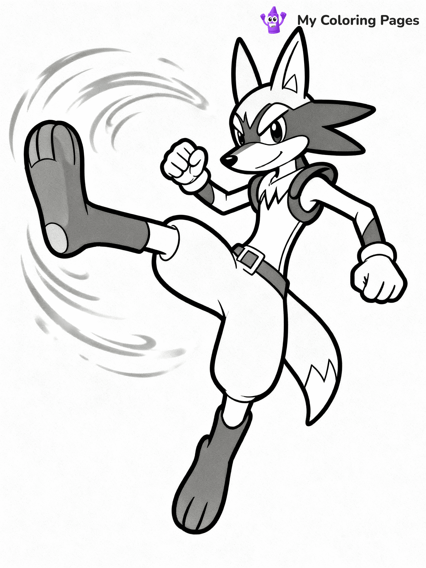 Lucario Coloring Pages - 17