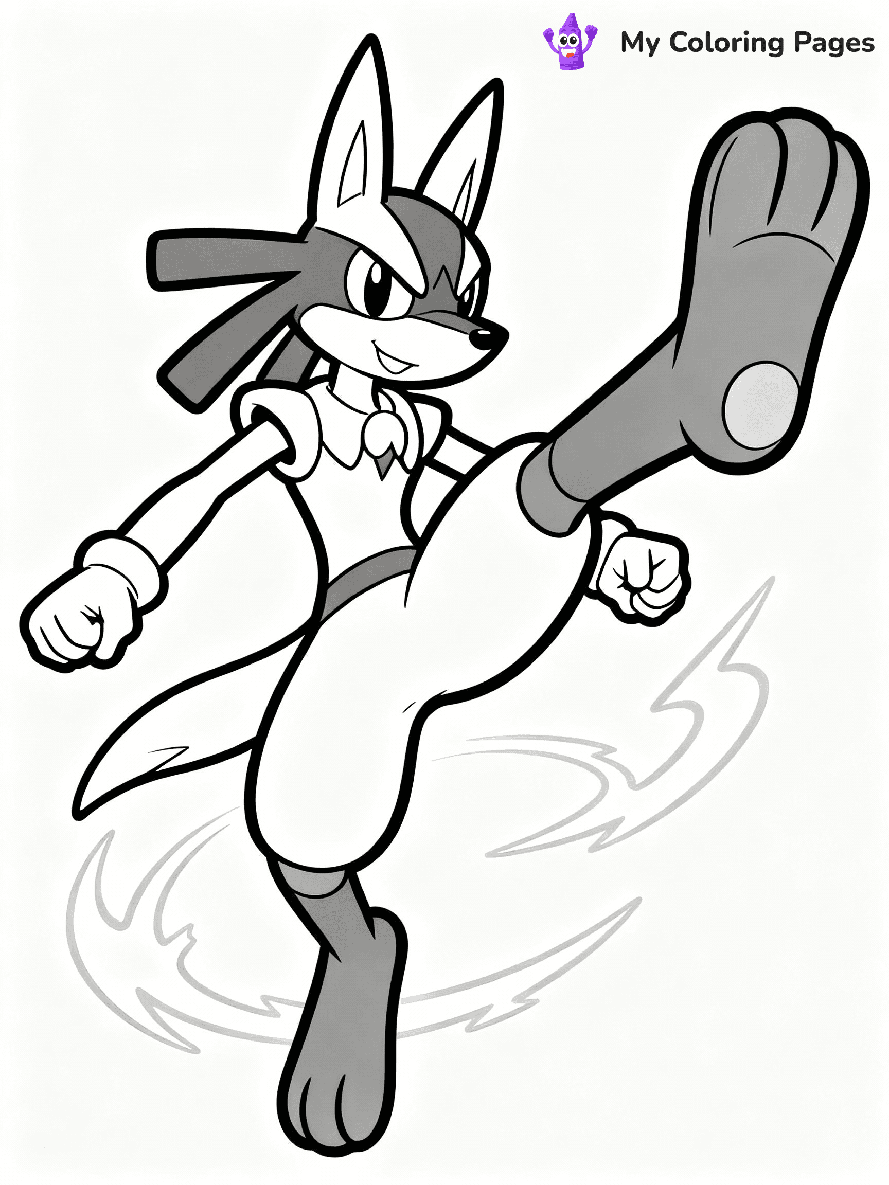 Lucario Coloring Pages - 16