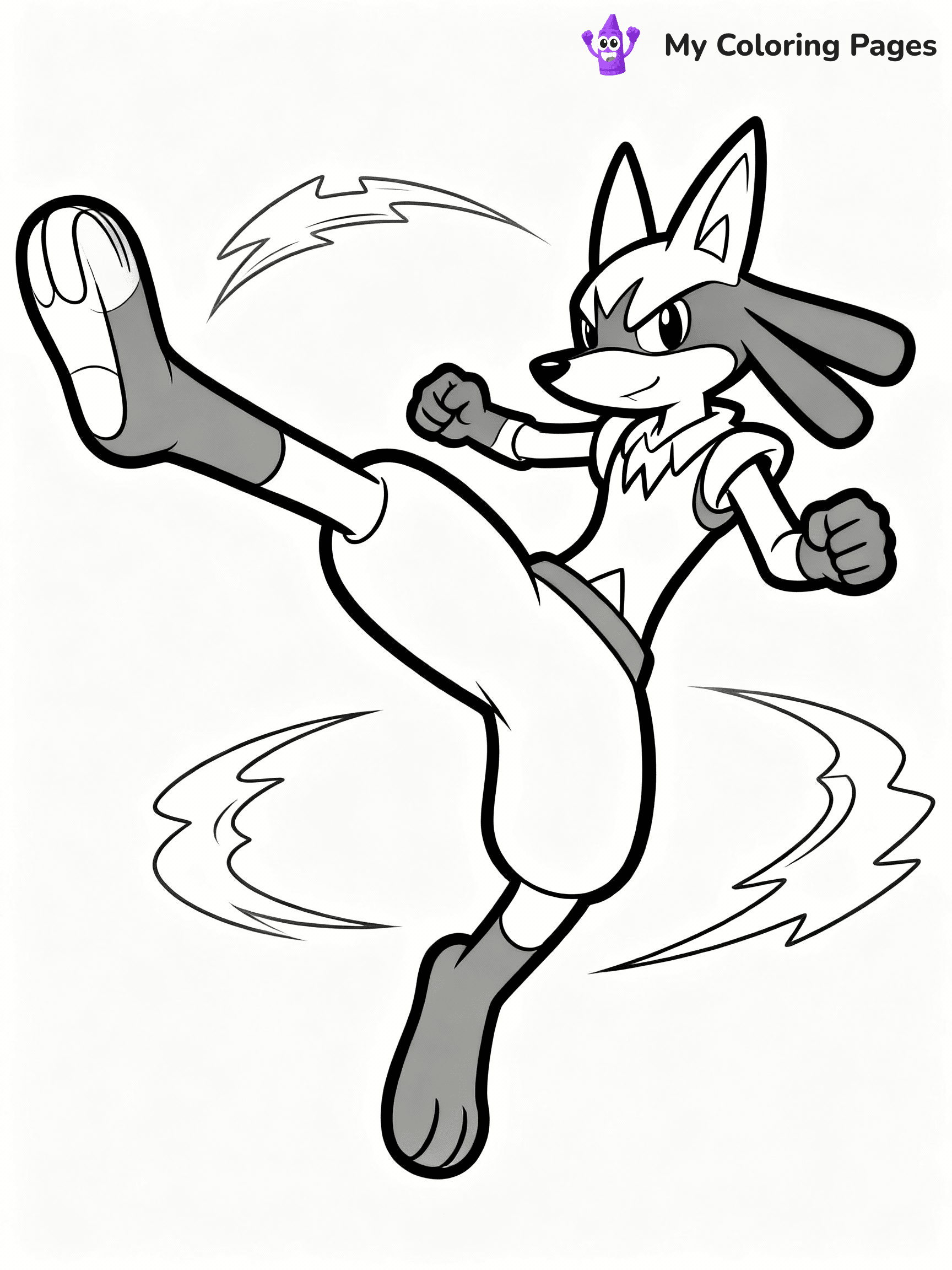 Lucario Coloring Pages - 14