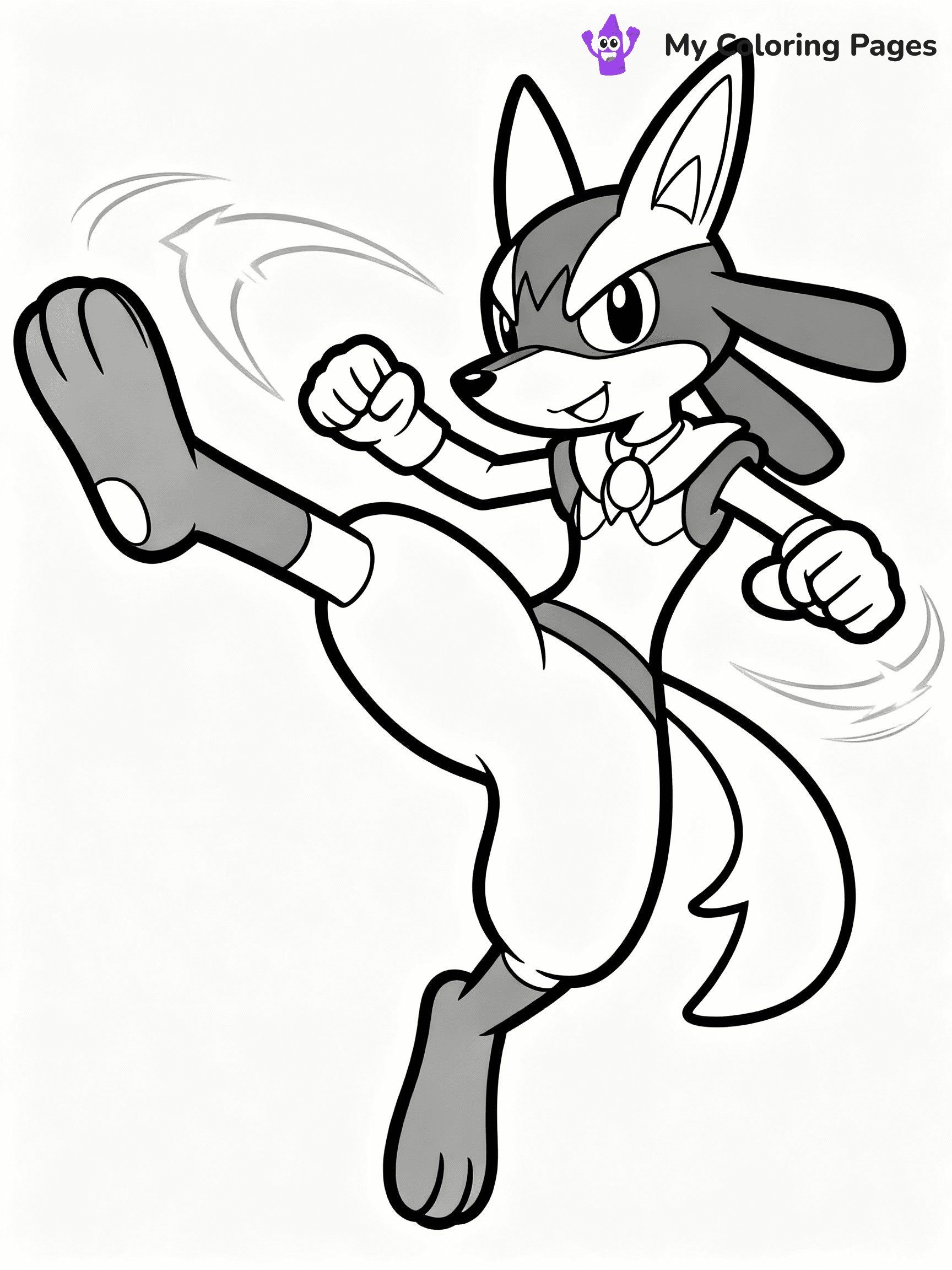 Lucario Coloring Pages - 12