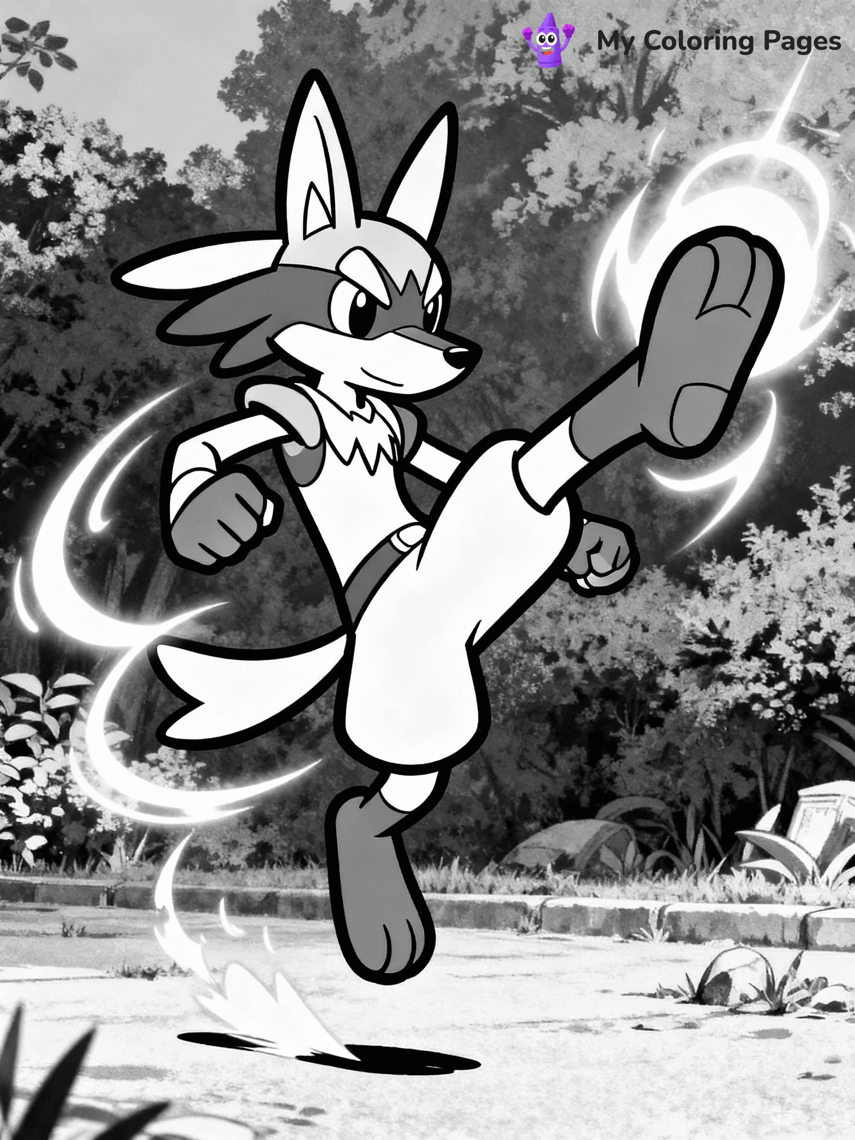 Lucario Coloring Pages - 10
