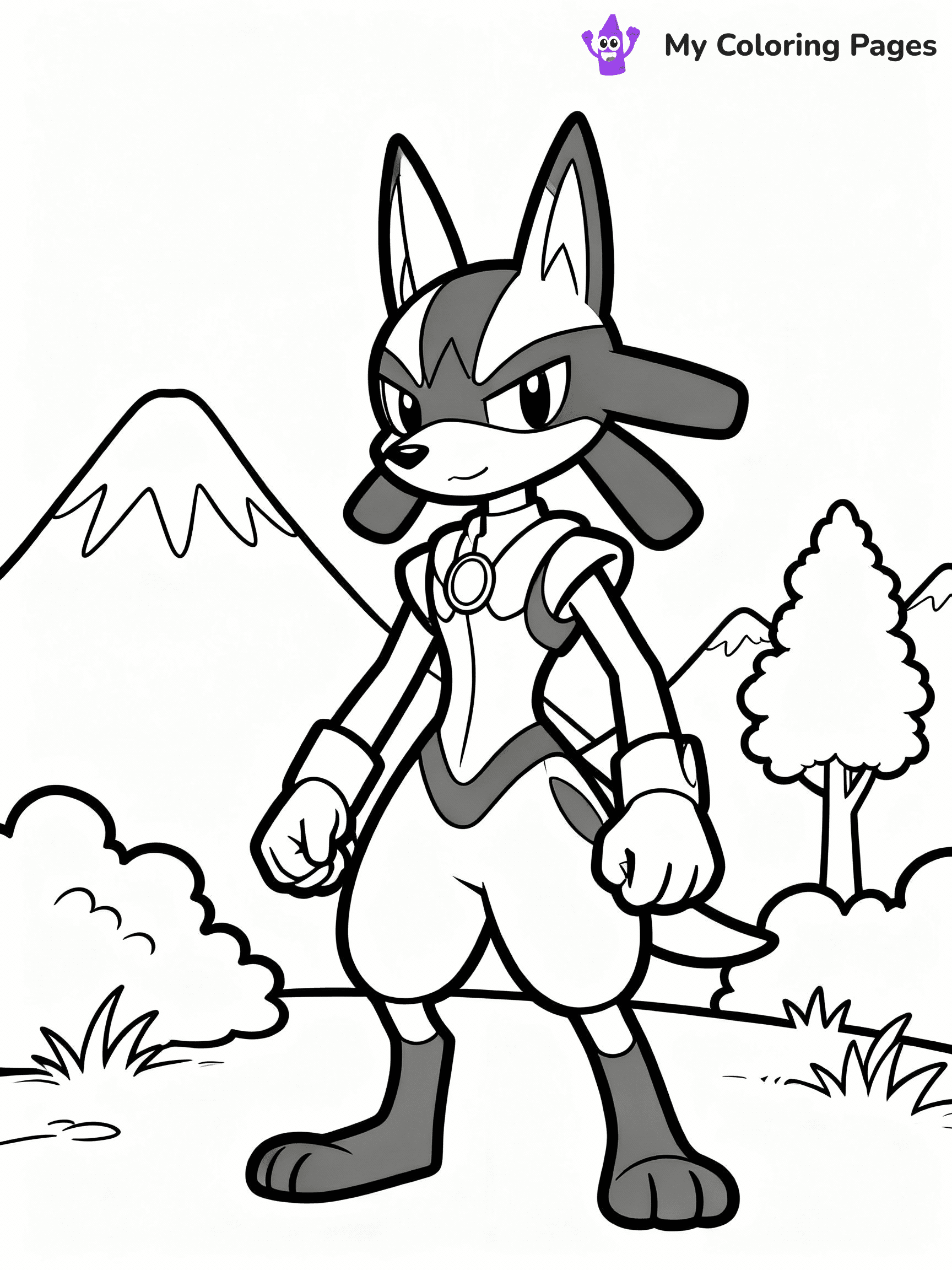 Lucario Coloring Pages - 9