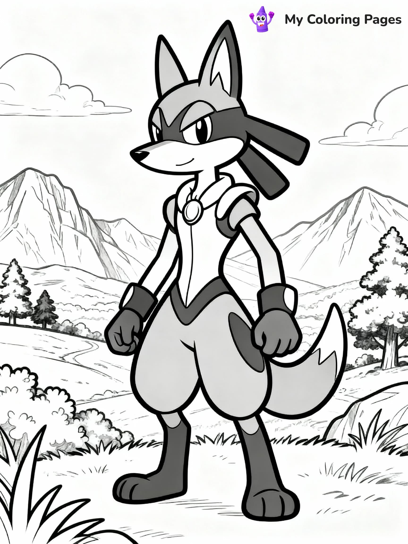Lucario Coloring Pages - 7