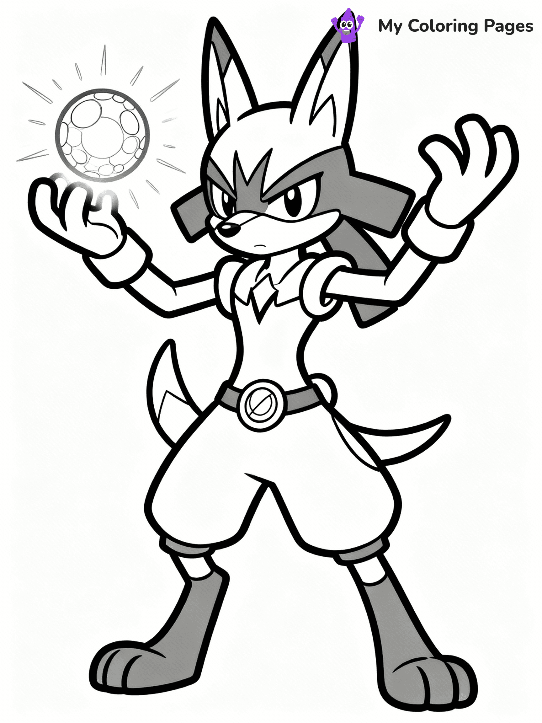 Lucario Coloring Pages - 6