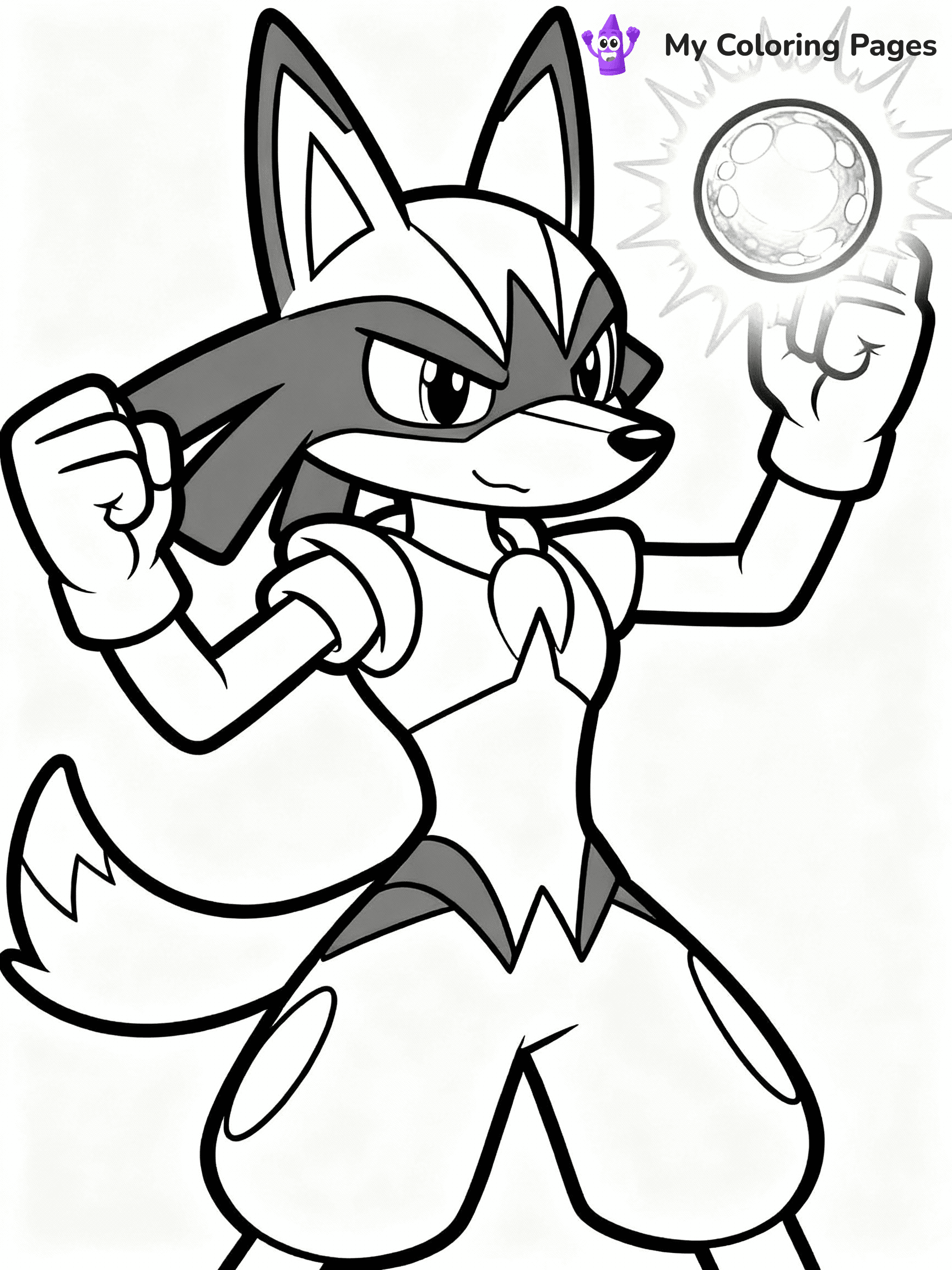 Lucario Coloring Pages - 2