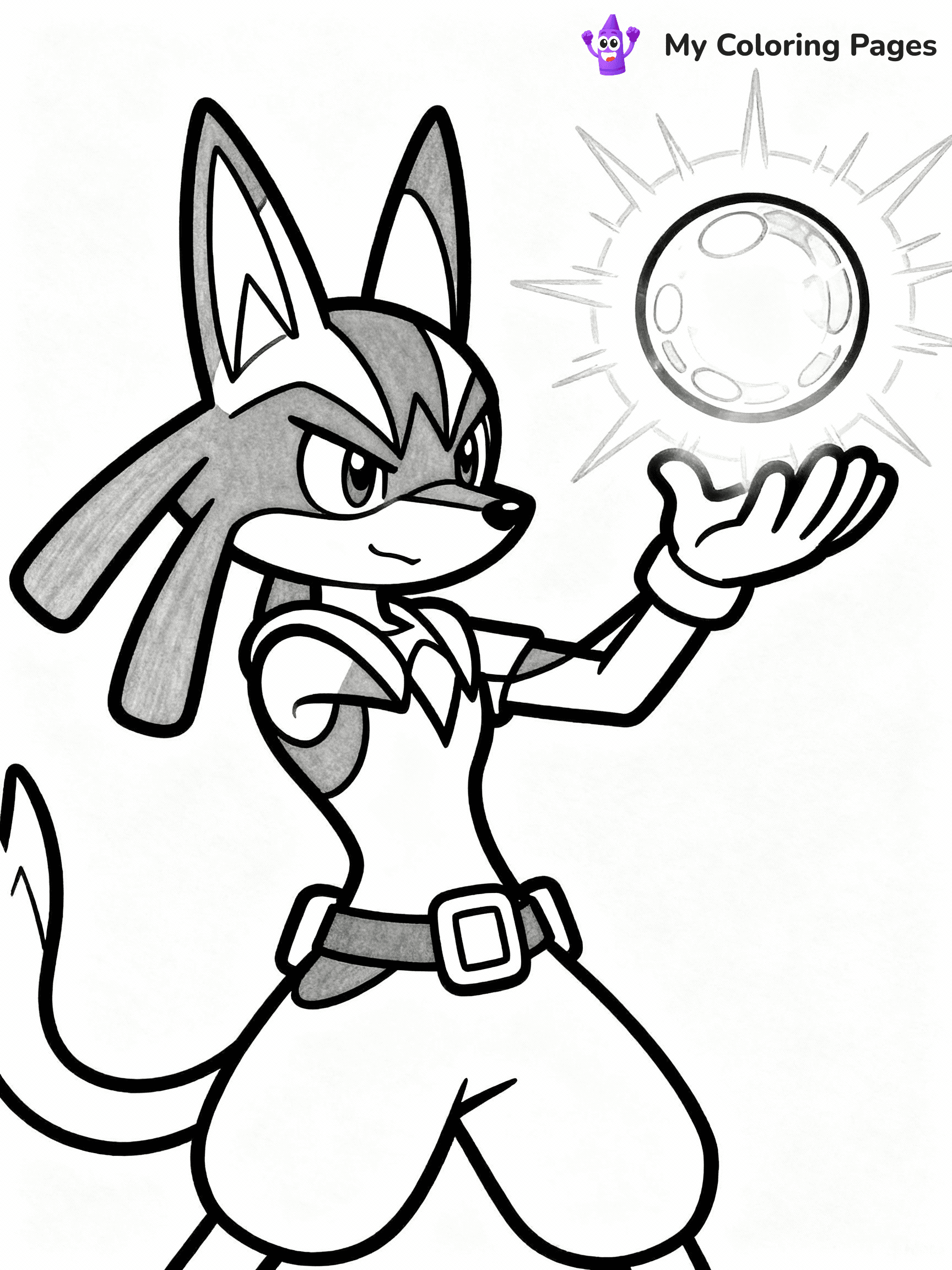 Lucario Coloring Pages - 1