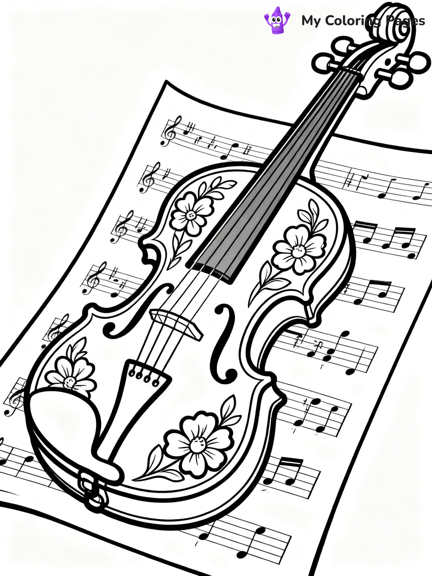 Violin Coloring Pages - 31