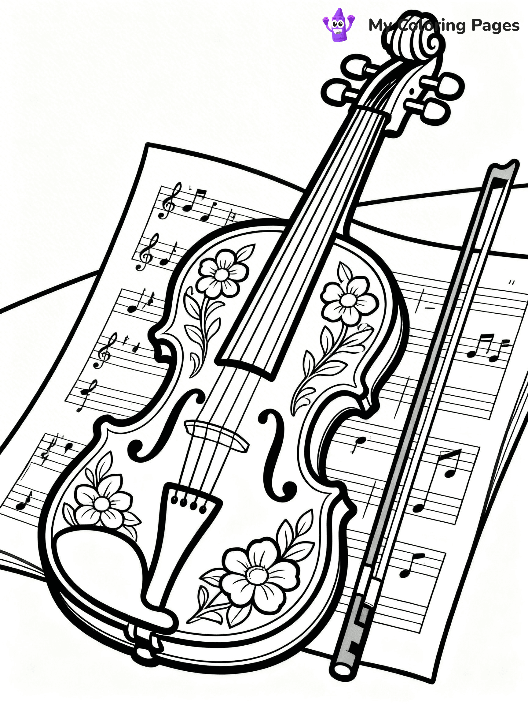 Violin Coloring Pages - 29