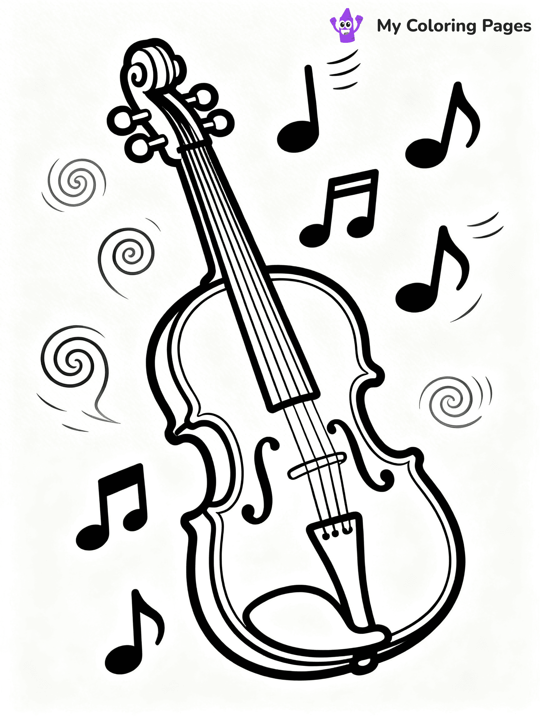 Violin Coloring Pages - 26
