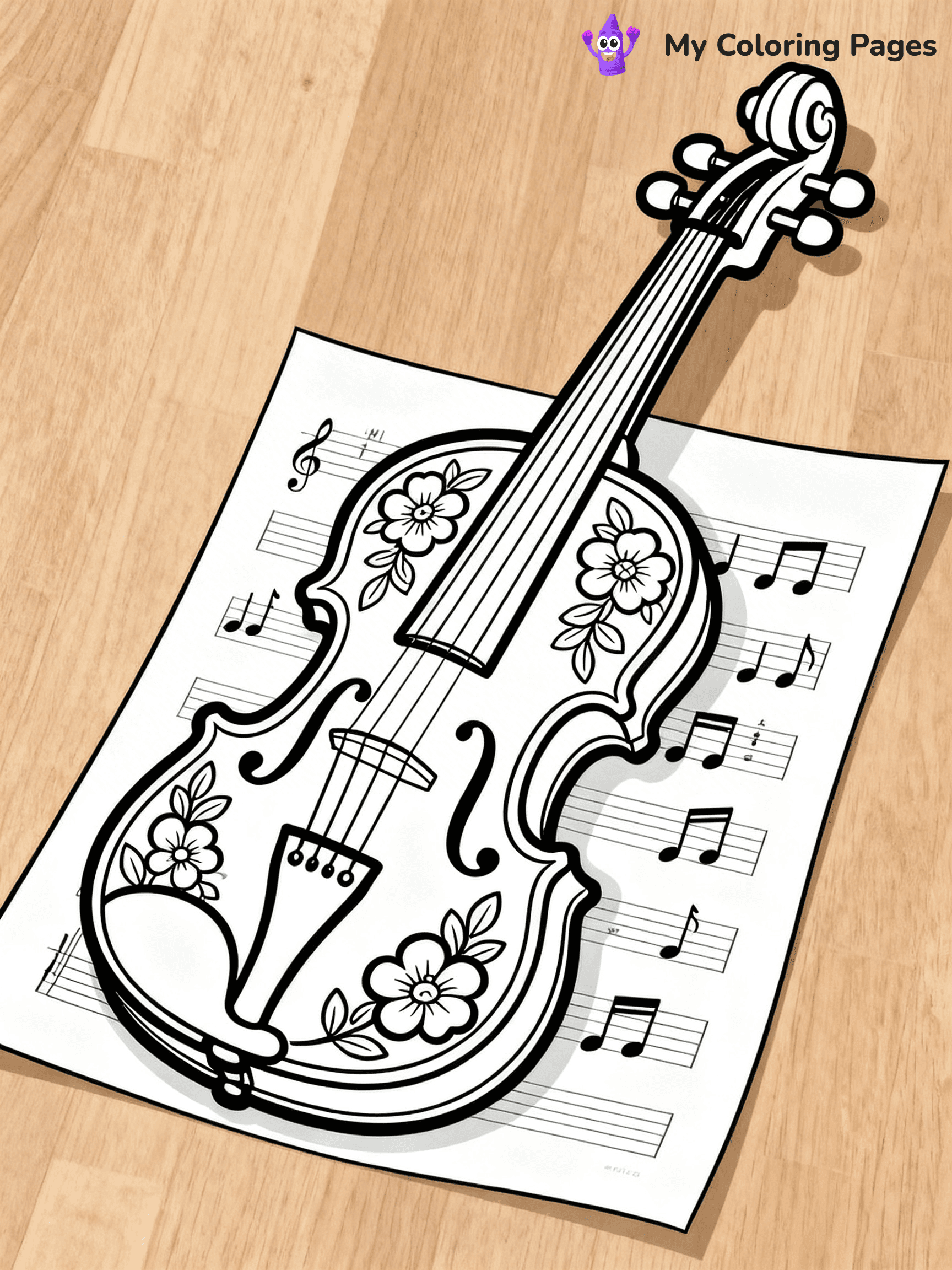 Violin Coloring Pages - 25