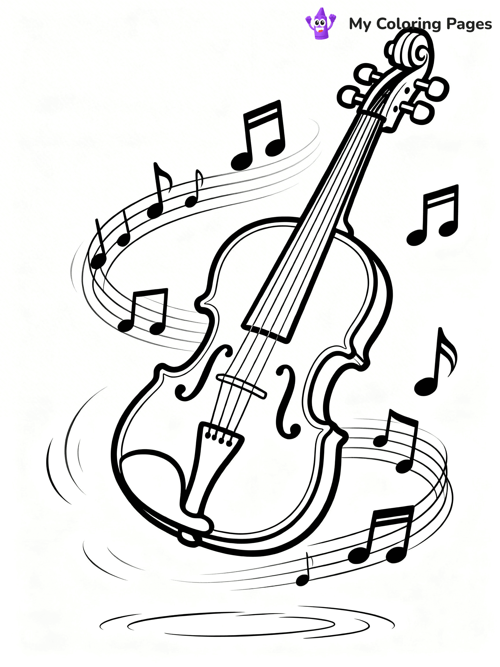 Violin Coloring Pages - 24