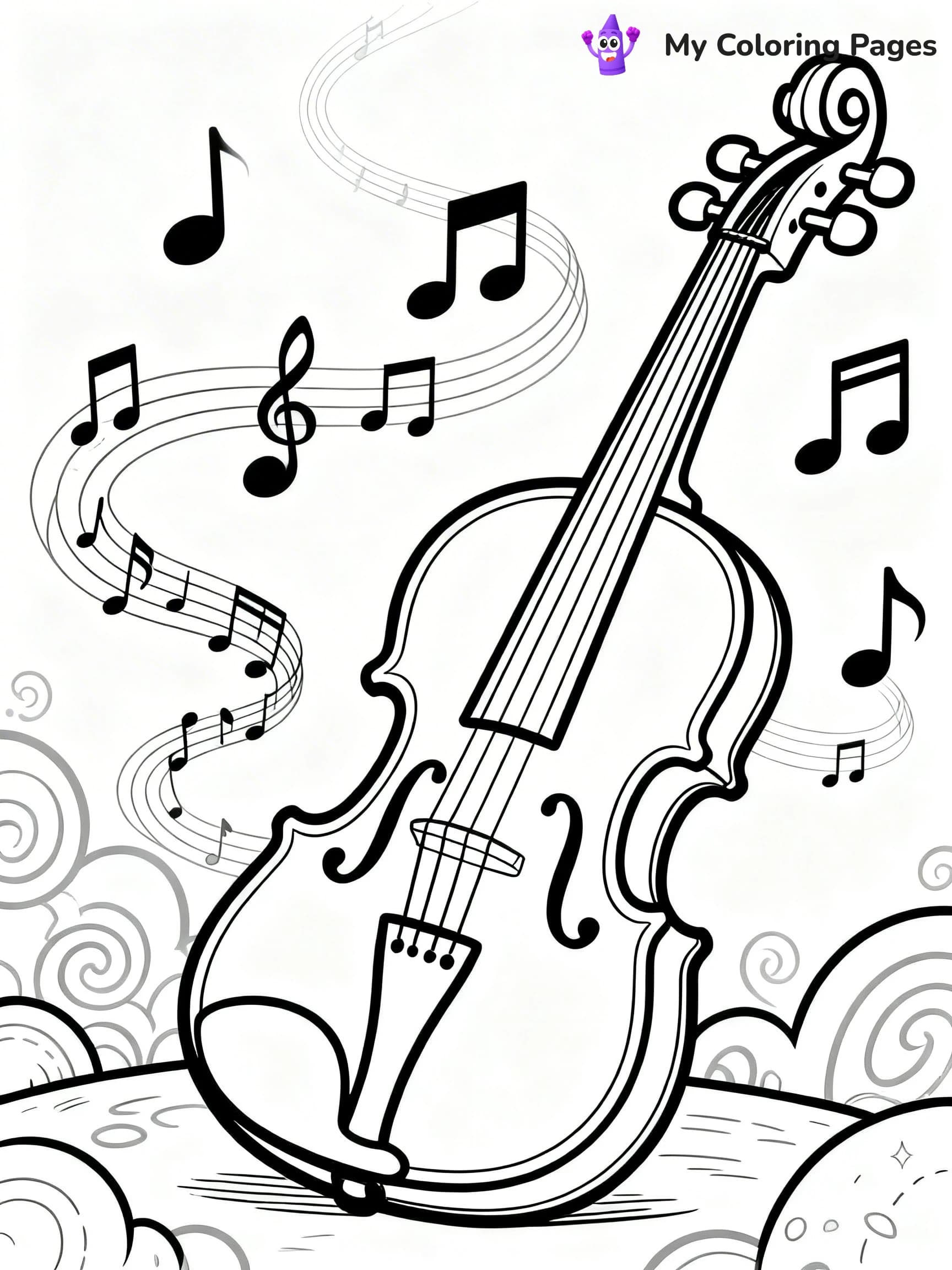 Violin Coloring Pages - 21